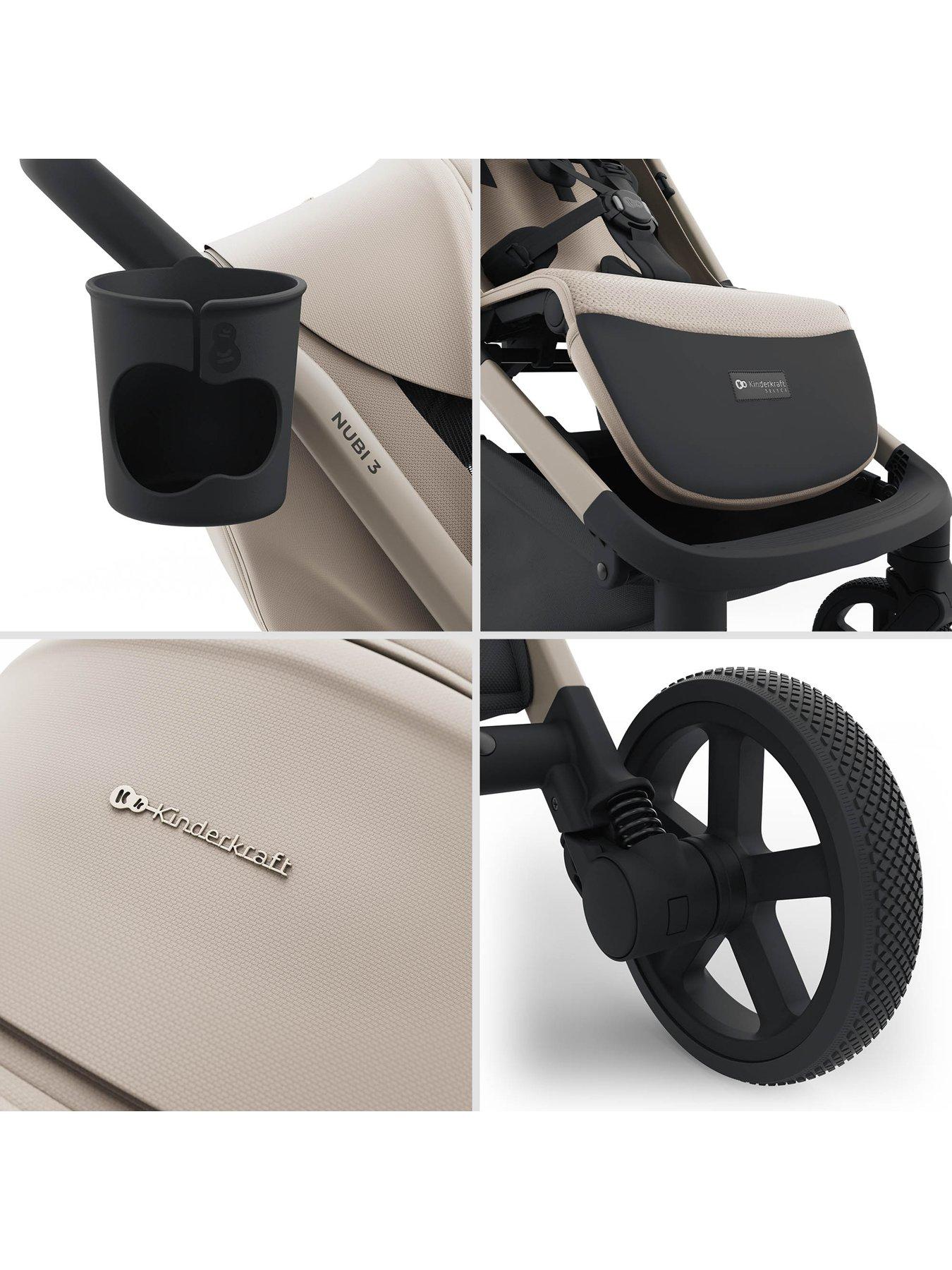 Image 7 of 8 of Kinderkraft Nubi 3 Autofolding Pushchair - Beige