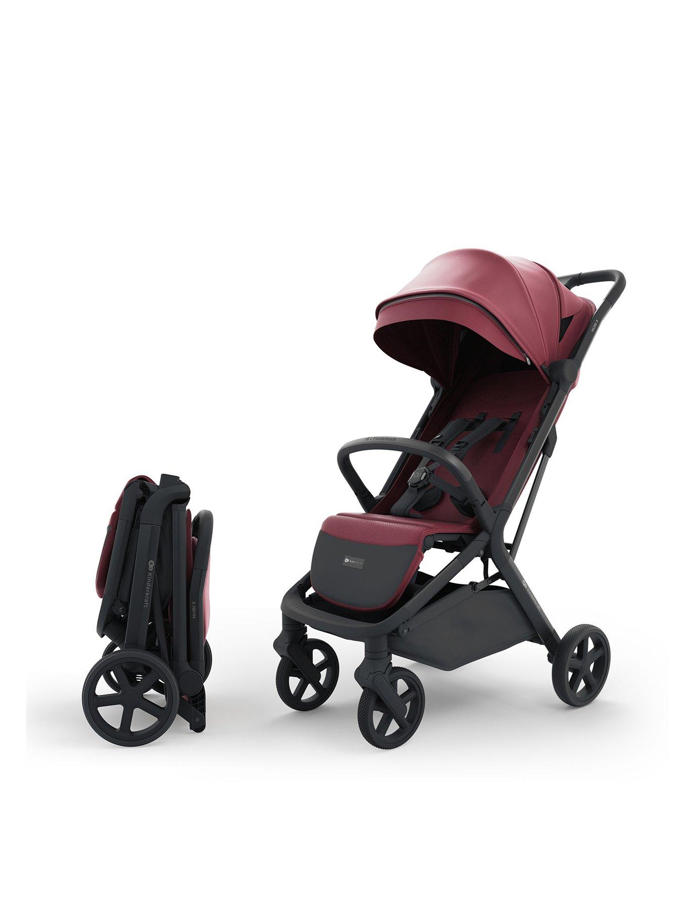 Kinderkraft Nubi 3 Autofolding Pushchair - Ruby