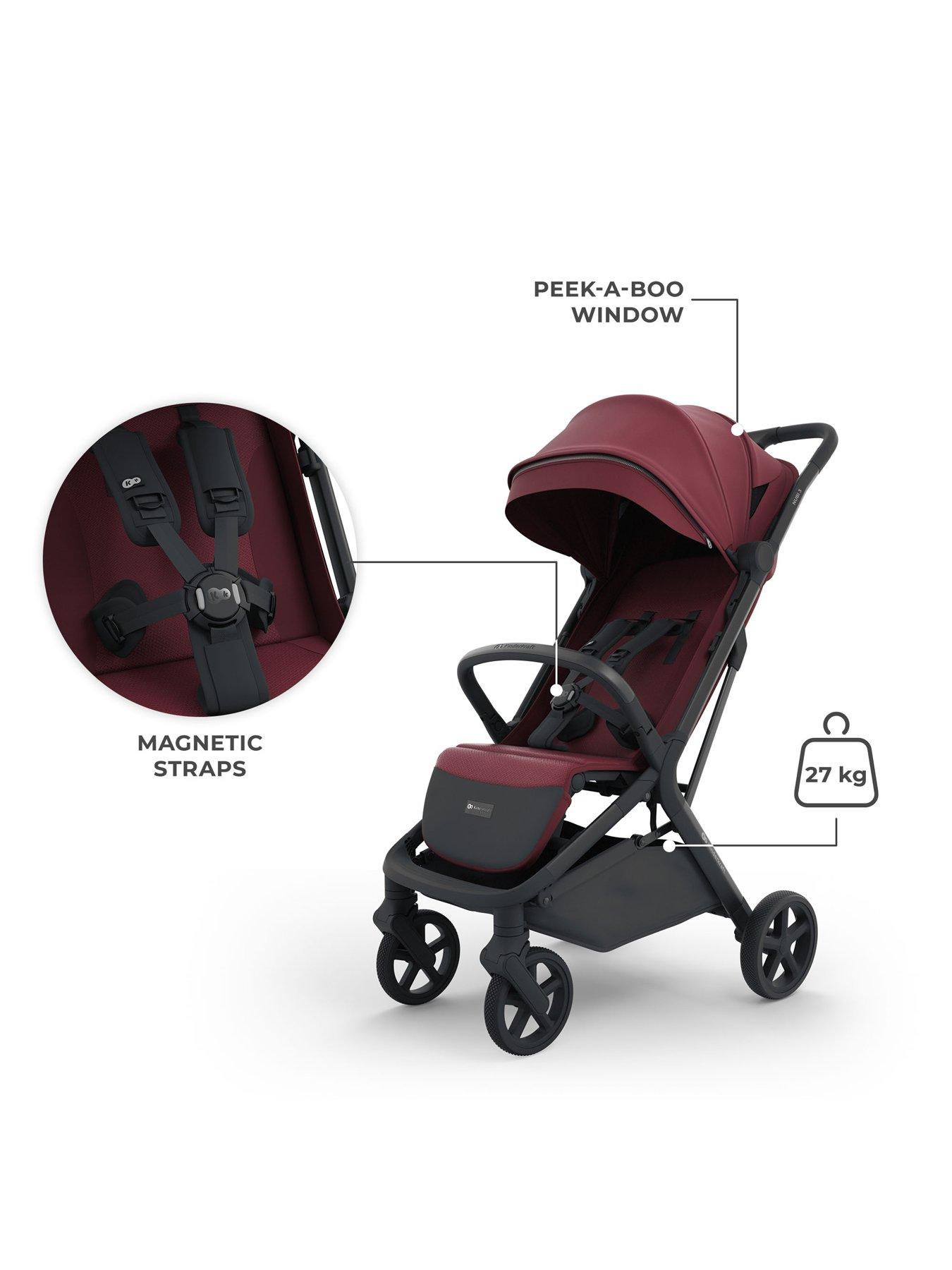 Image 2 of 8 of Kinderkraft Nubi 3 Autofolding Pushchair - Ruby