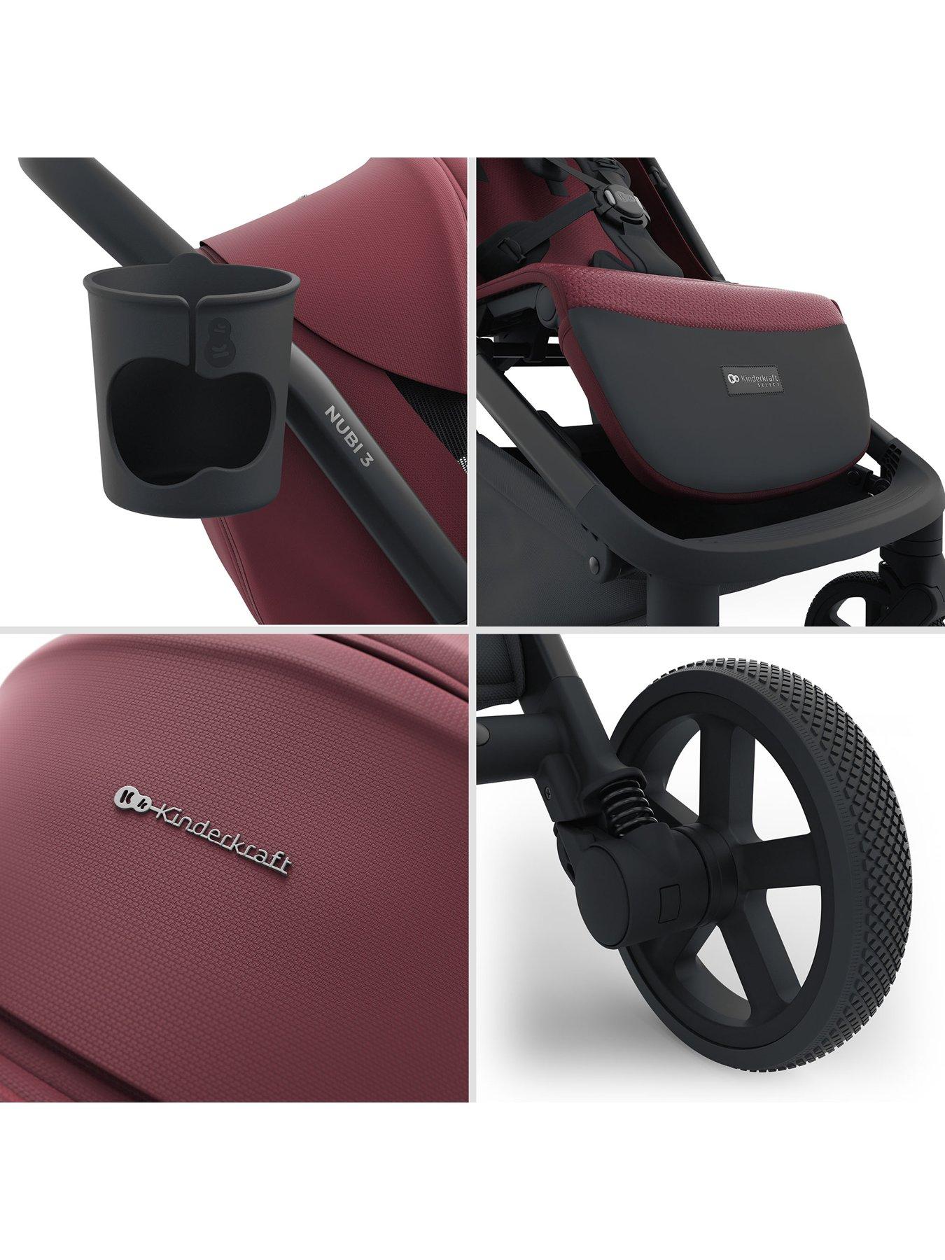 Image 7 of 8 of Kinderkraft Nubi 3 Autofolding Pushchair - Ruby