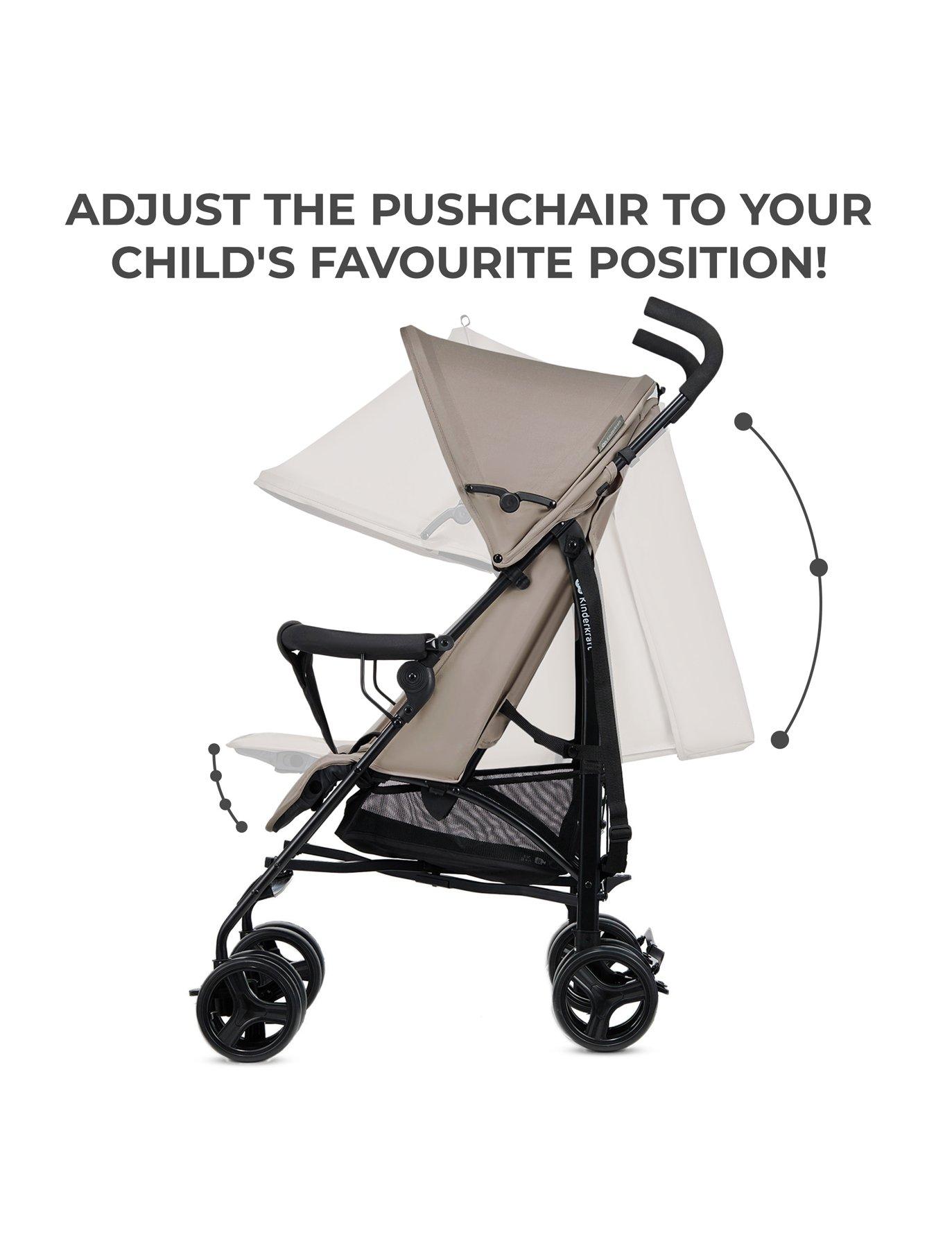 Image 3 of 8 of Kinderkraft Tik Umbrella Pushchair - Beige