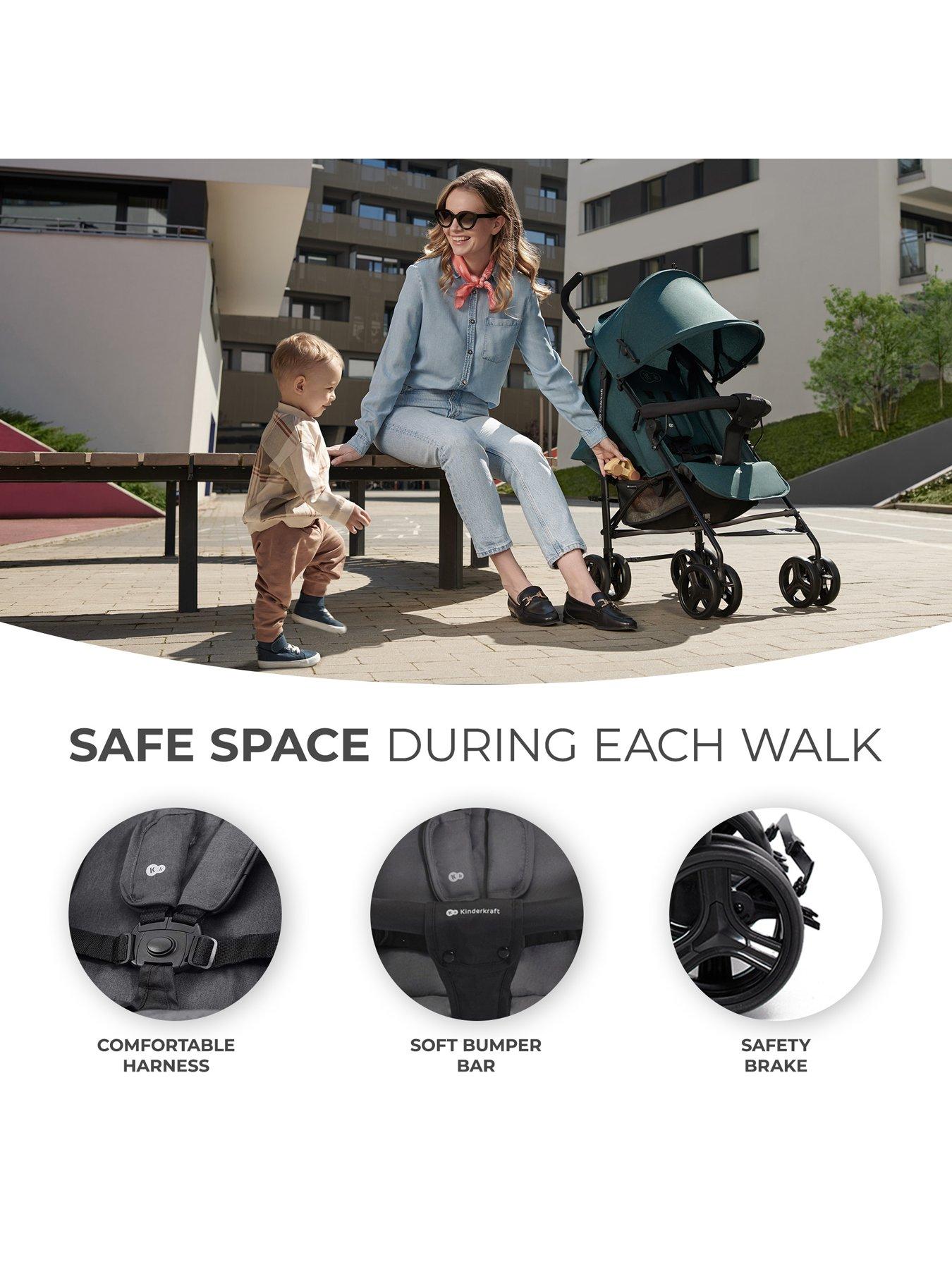 Image 6 of 8 of Kinderkraft Tik Umbrella Pushchair - Grey