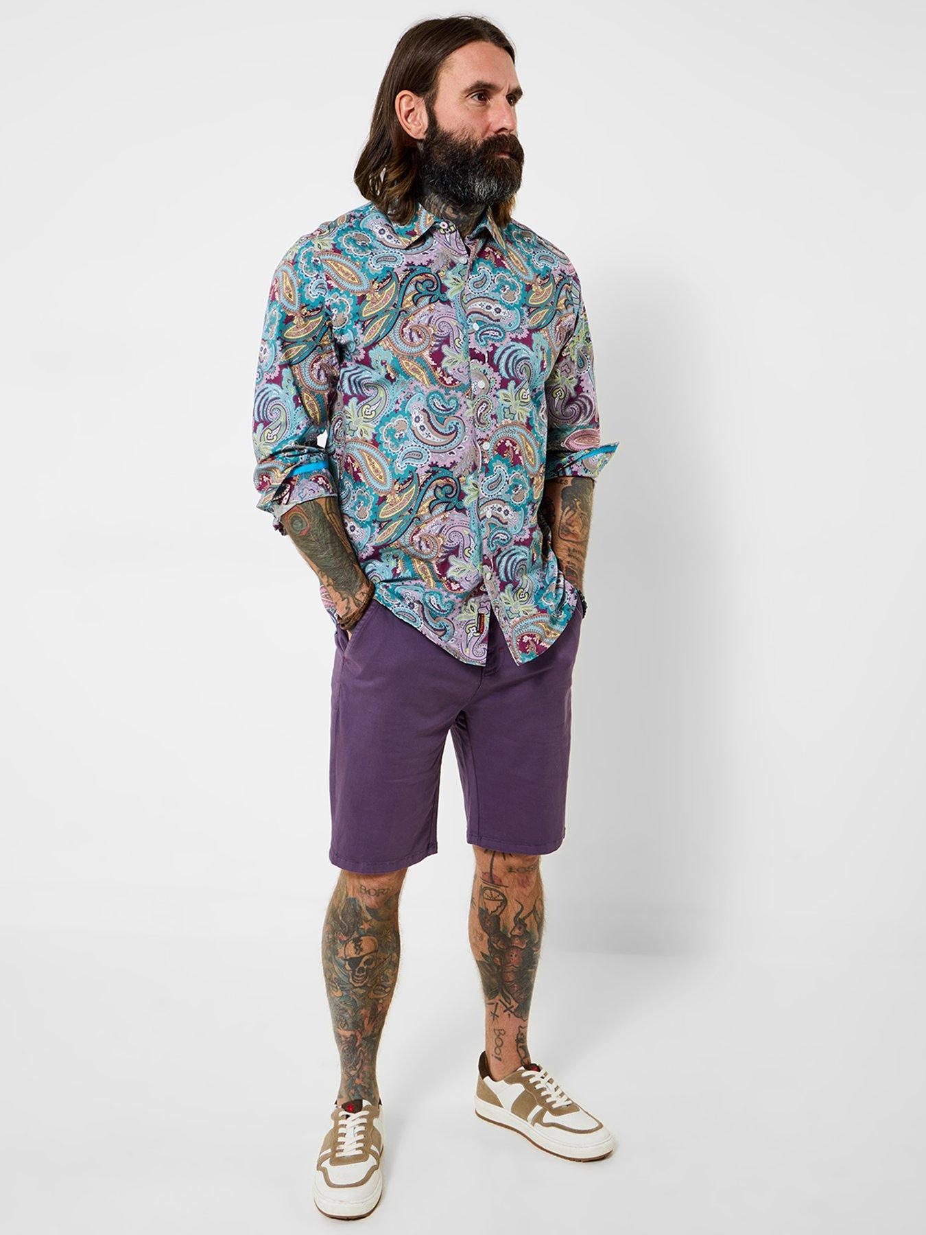 Image 3 of 5 of Joe Browns Very Versatile Chino Shorts - Purple
