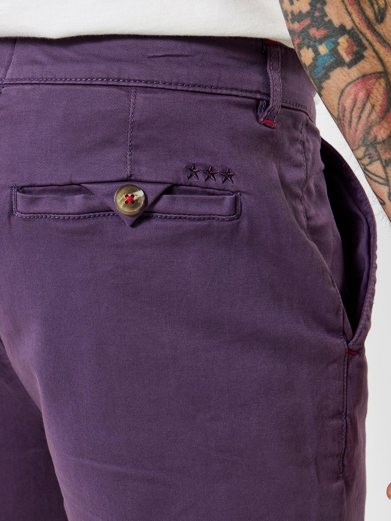 Image 4 of 5 of Joe Browns Very Versatile Chino Shorts - Purple