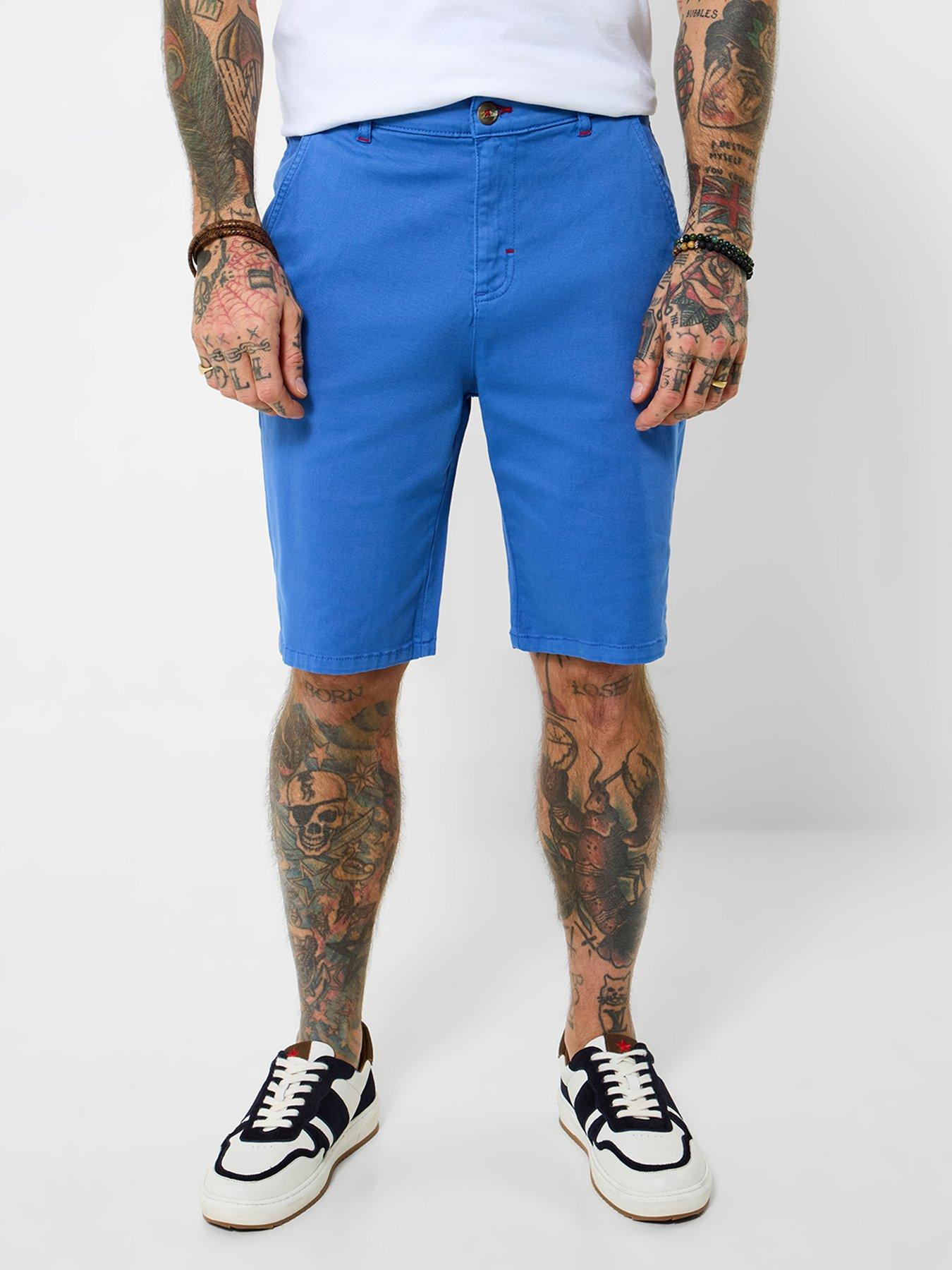 Joe Browns Very Versatile Chino Shorts, Blue, Size 34, Men