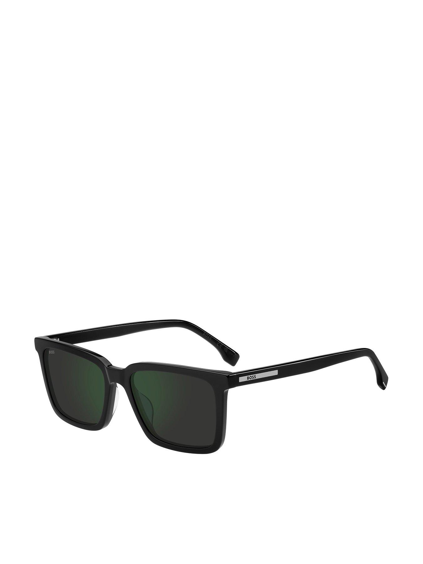 Image 1 of 4 of BOSS Rectangular Sunglasses - Black