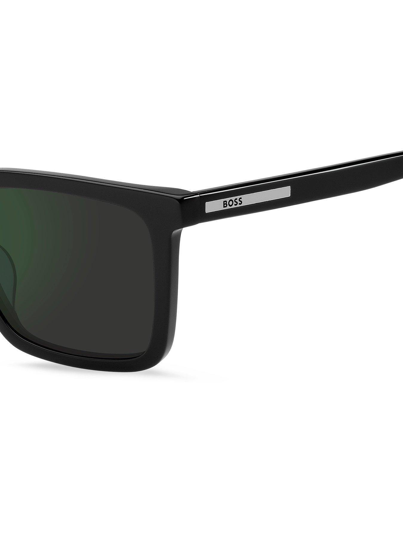 Image 4 of 4 of BOSS Rectangular Sunglasses - Black