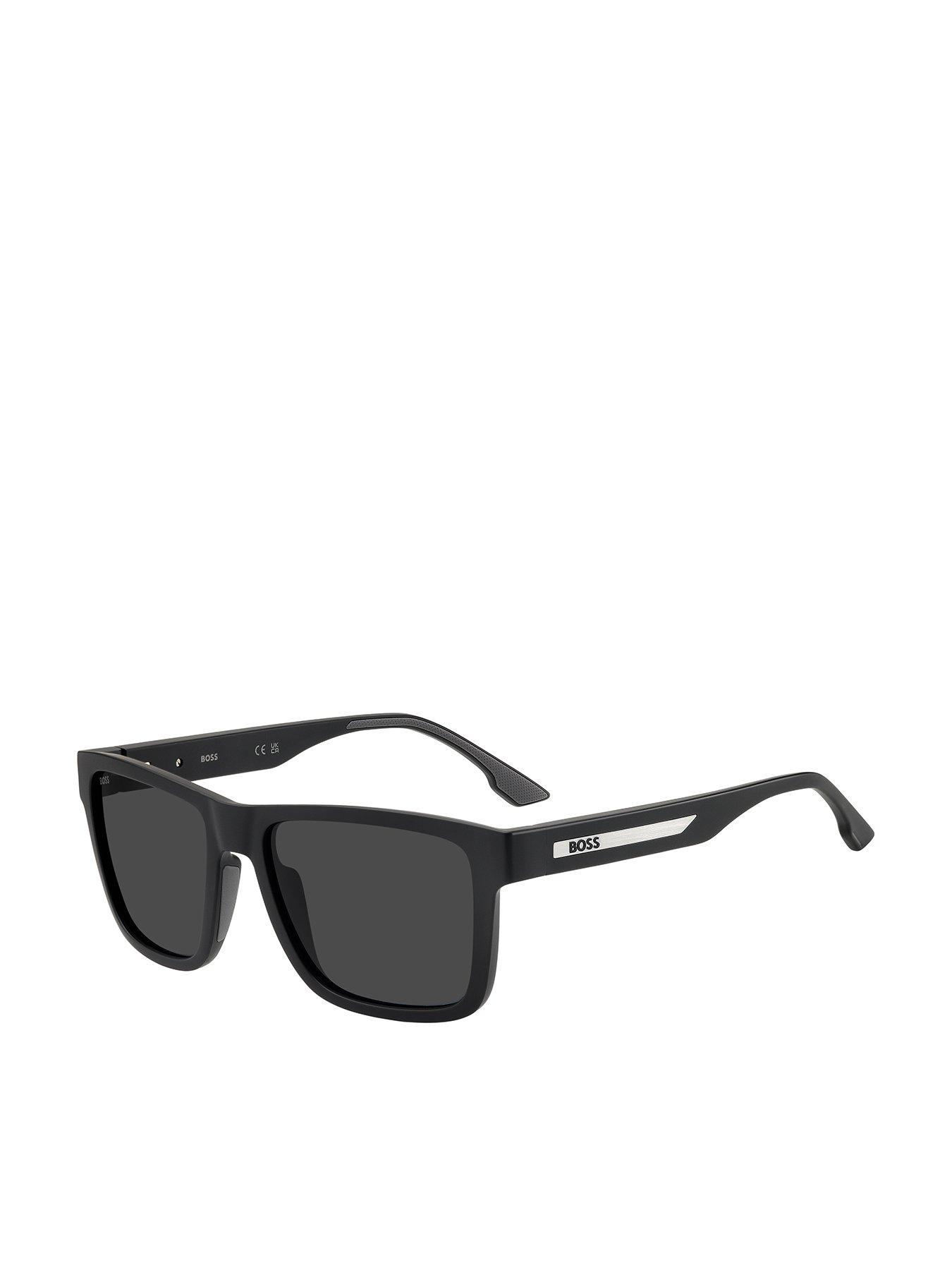 Image 1 of 4 of BOSS Square Sunglasses- Black