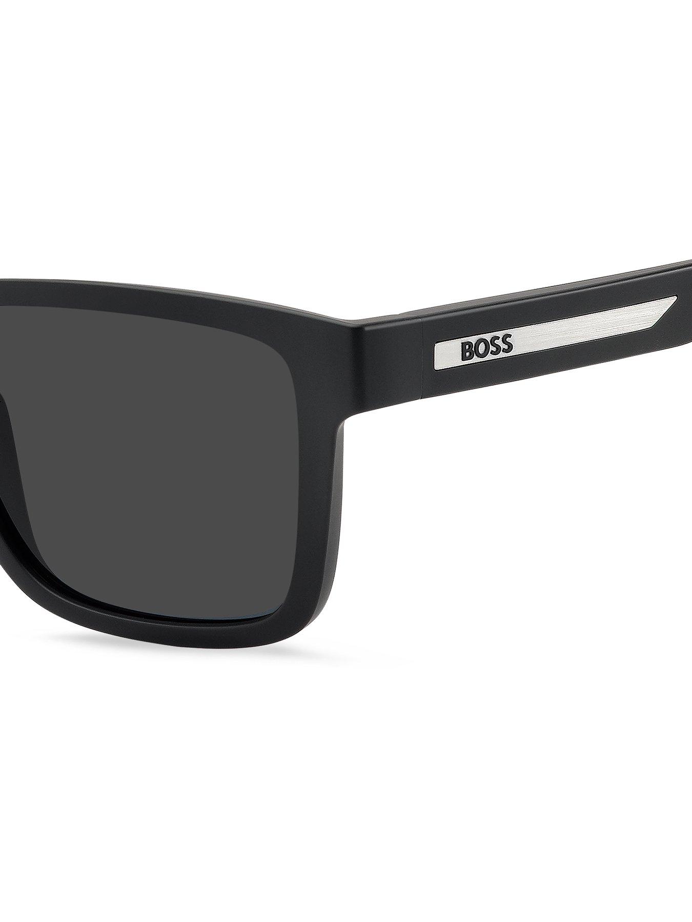 Image 4 of 4 of BOSS Square Sunglasses- Black