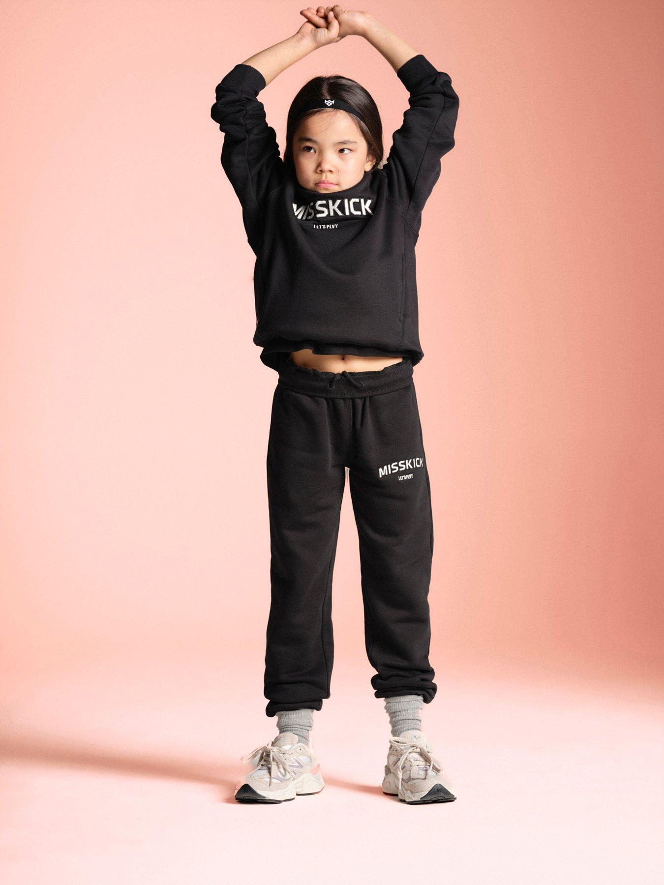 Miss Kick Girls Football Olivia Jog Pant - Black