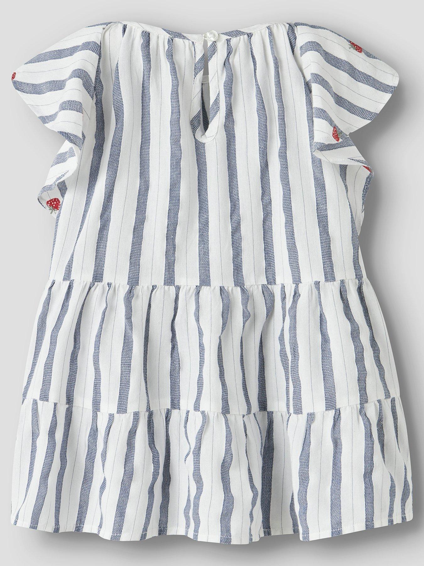 Image 3 of 4 of Name It Mini Girls Strawberry Stripe Dress - Multi