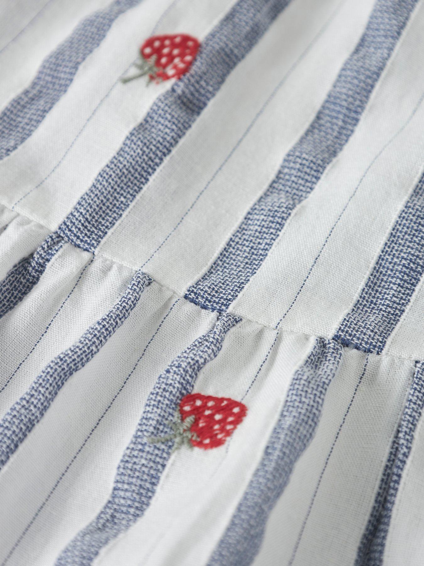 Image 4 of 4 of Name It Mini Girls Strawberry Stripe Dress - Multi
