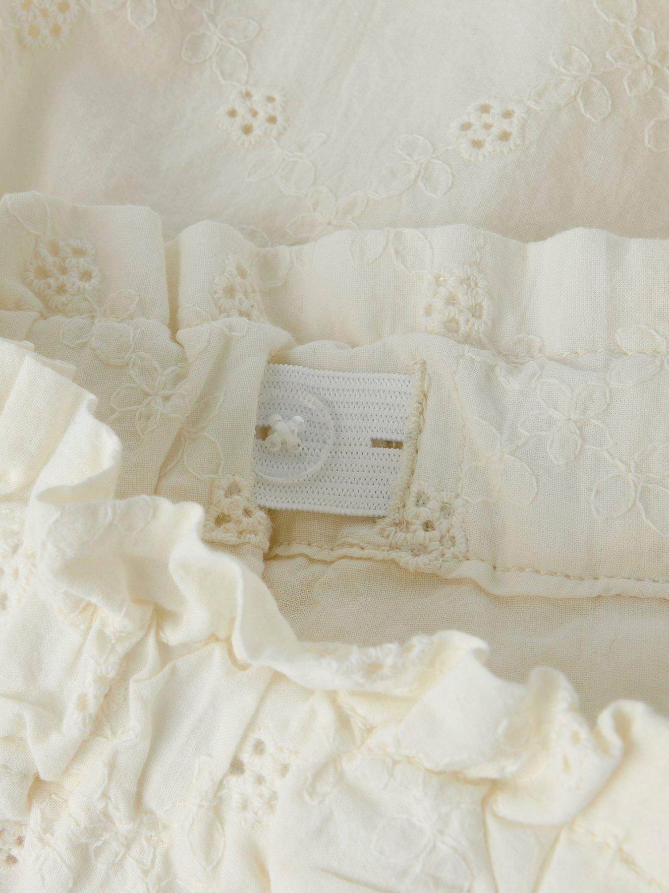 Image 3 of 3 of Lil Atelier Mini Girls Sibling Woven Co-ord Shorts - Light Yellow