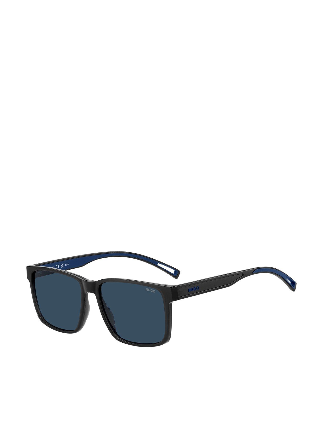 HUGO Rectangular Sunglasses- Grey/Blue