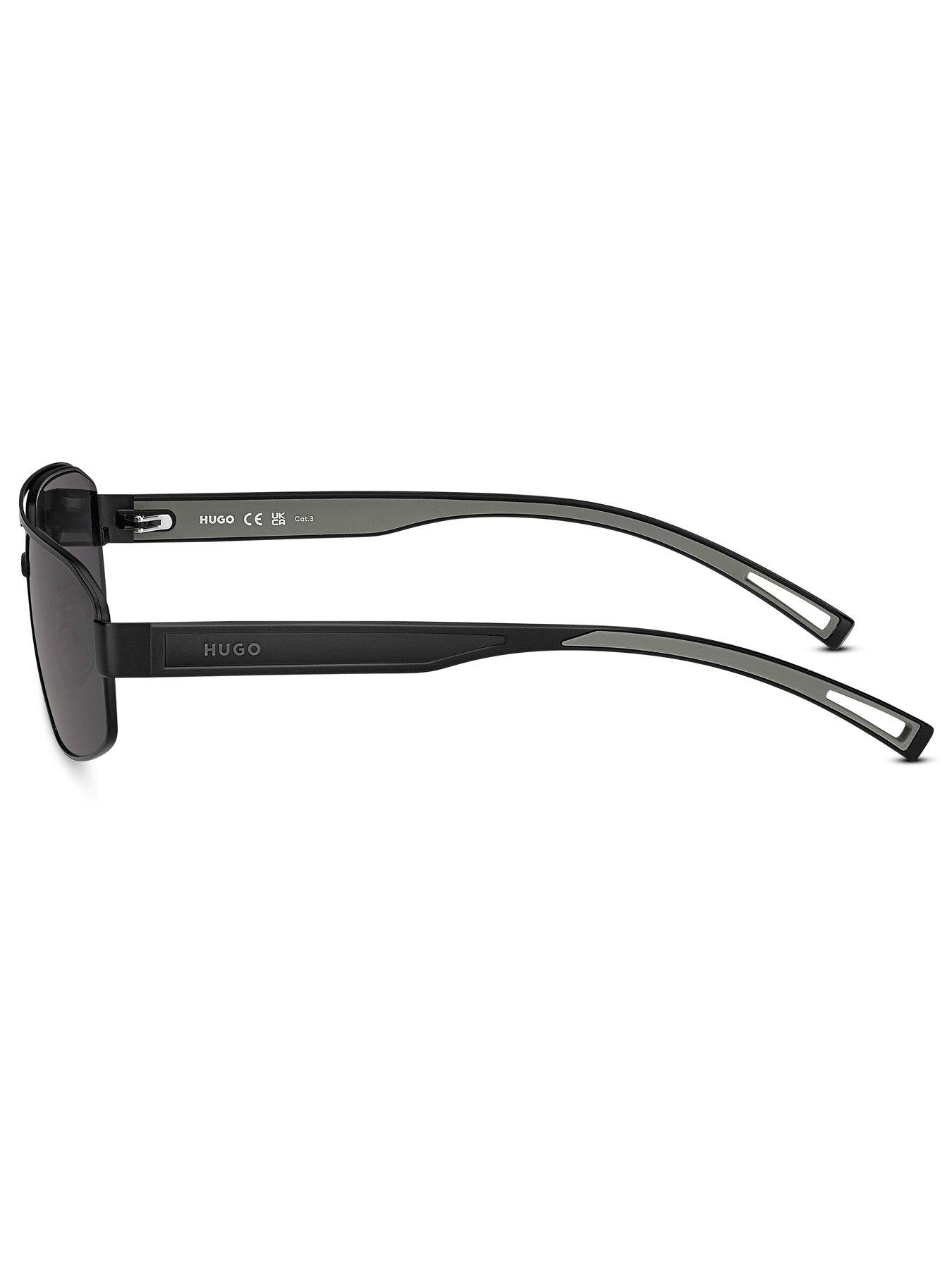 Image 4 of 5 of HUGO Navigator Sunglasses- Matte Black