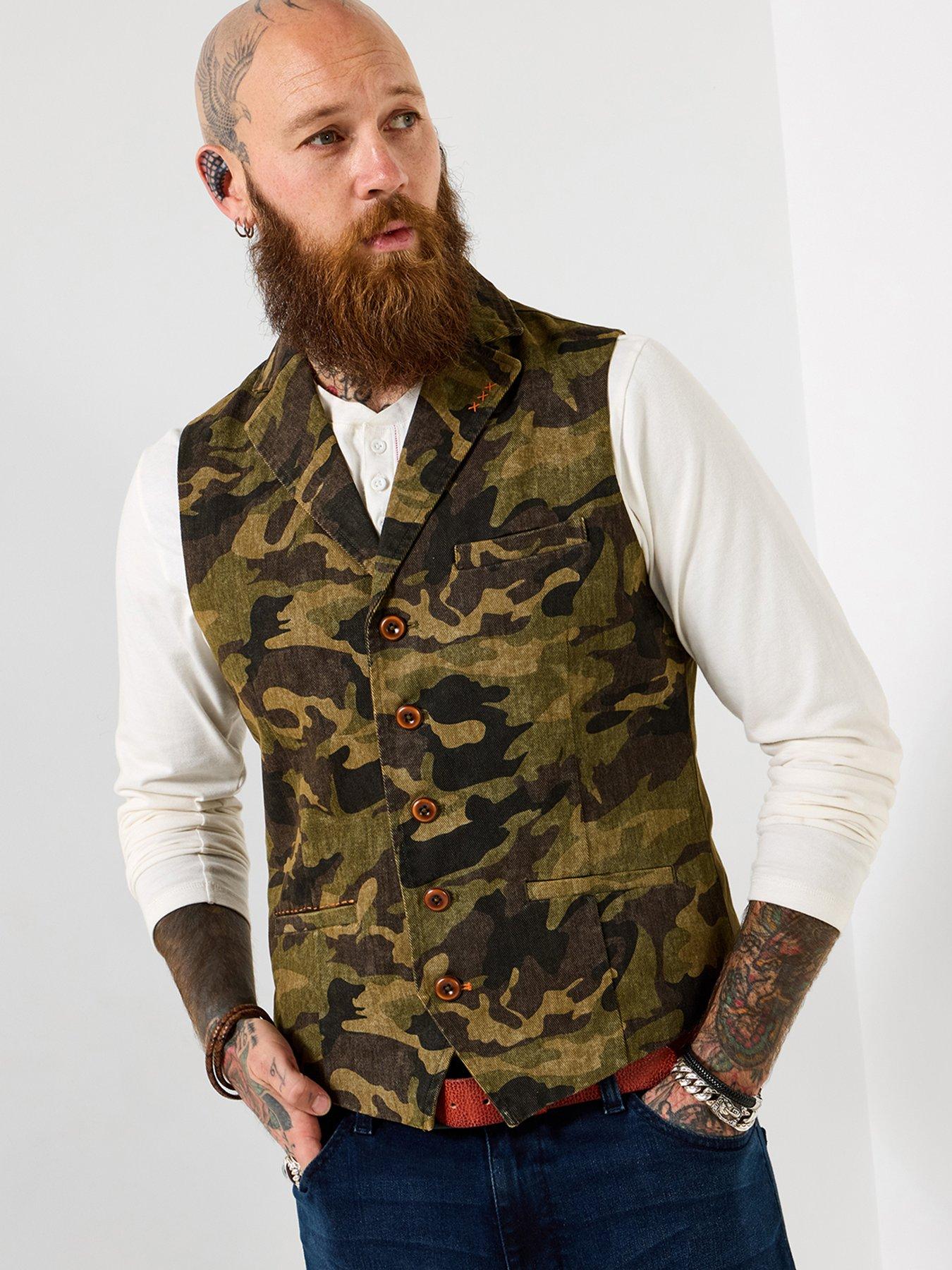 Joe Browns Cool In Camo Waistcoat
