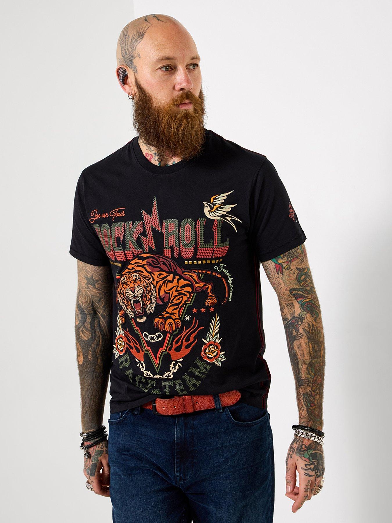 Joe Browns Elevated Tiger T-Shirt - Black