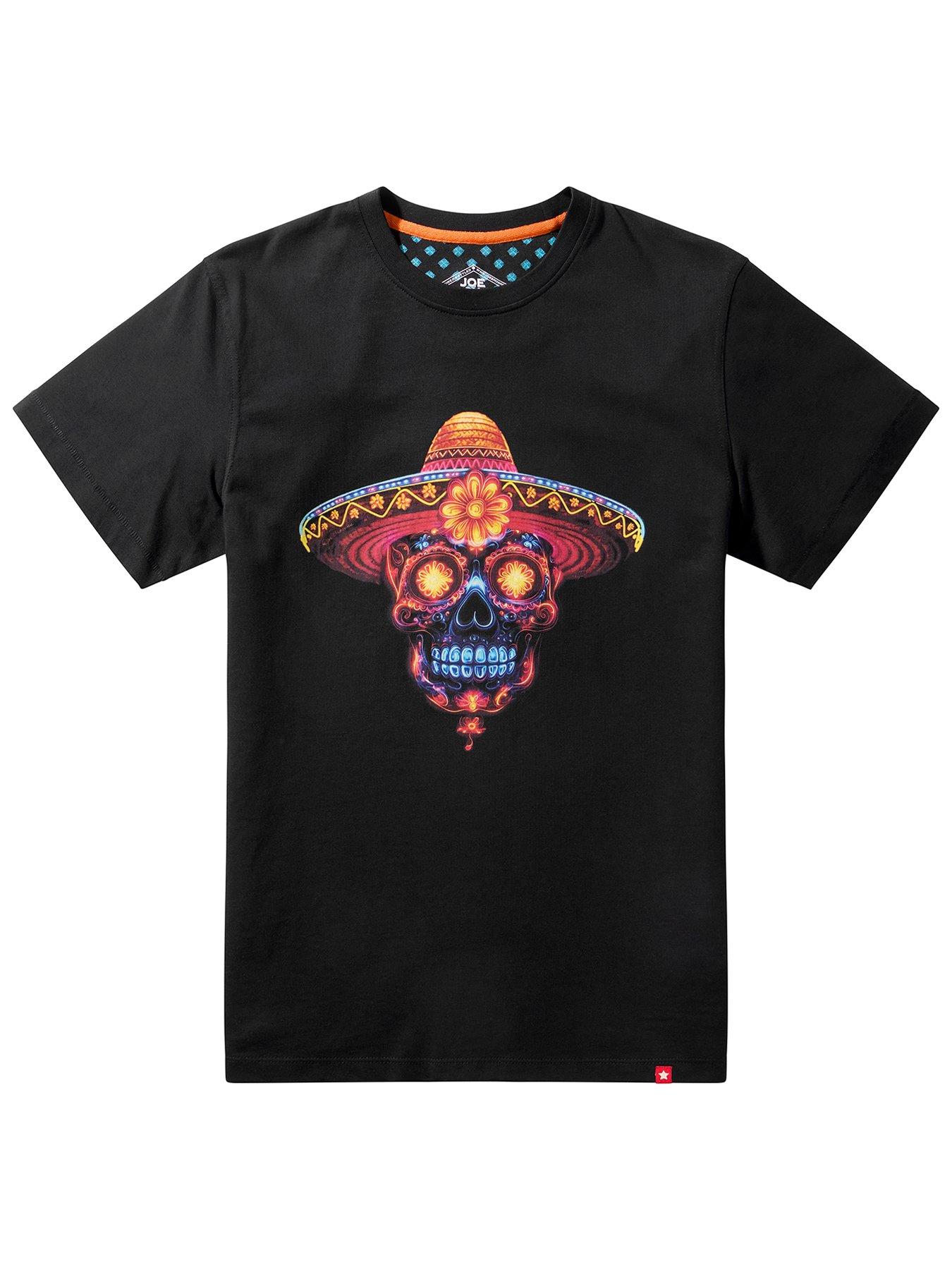 Image 6 of 6 of Joe Browns Neon Skull T-Shirt - Black