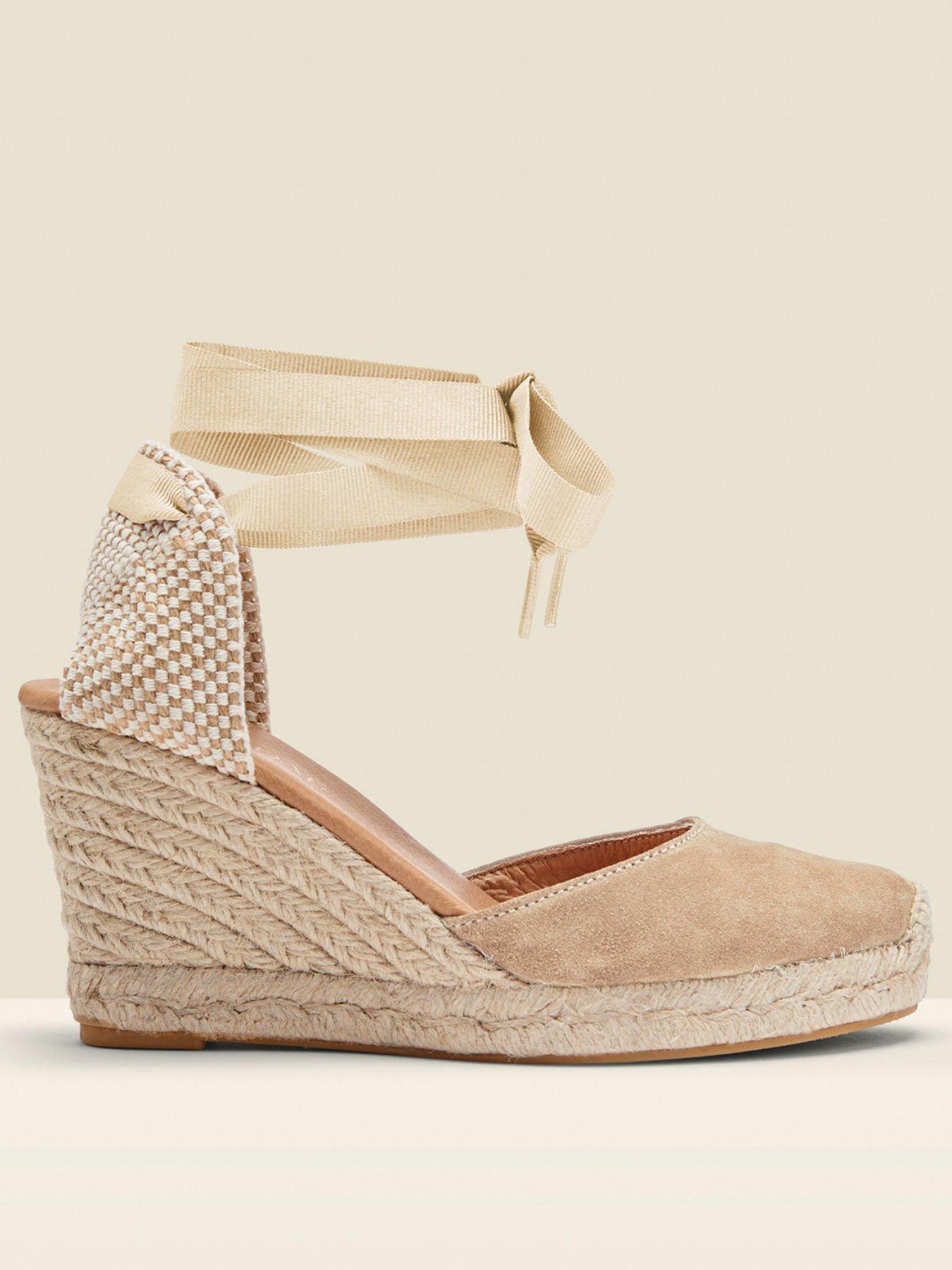 Image 2 of 4 of Sosandar &nbsp;Espadrille&nbsp;Wedge Sandals - Beige