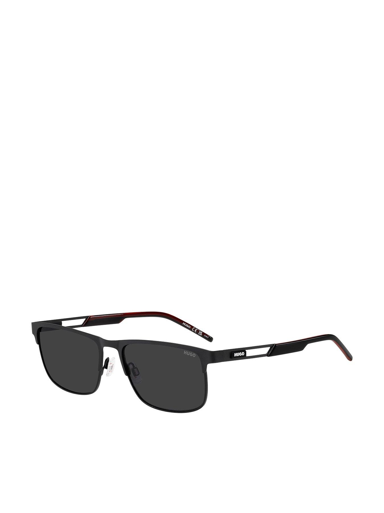 HUGO Rectangular Sunglasses- Matte Black