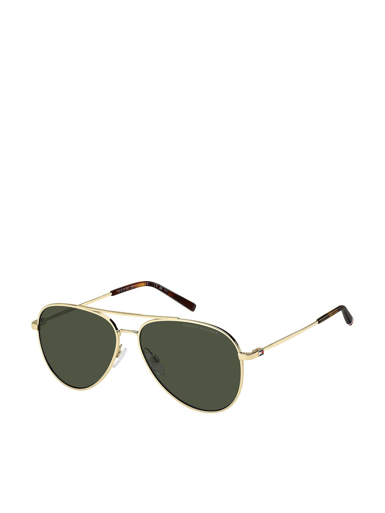 Tommy Hilfiger Classic Pilot Sunglasses - Gold