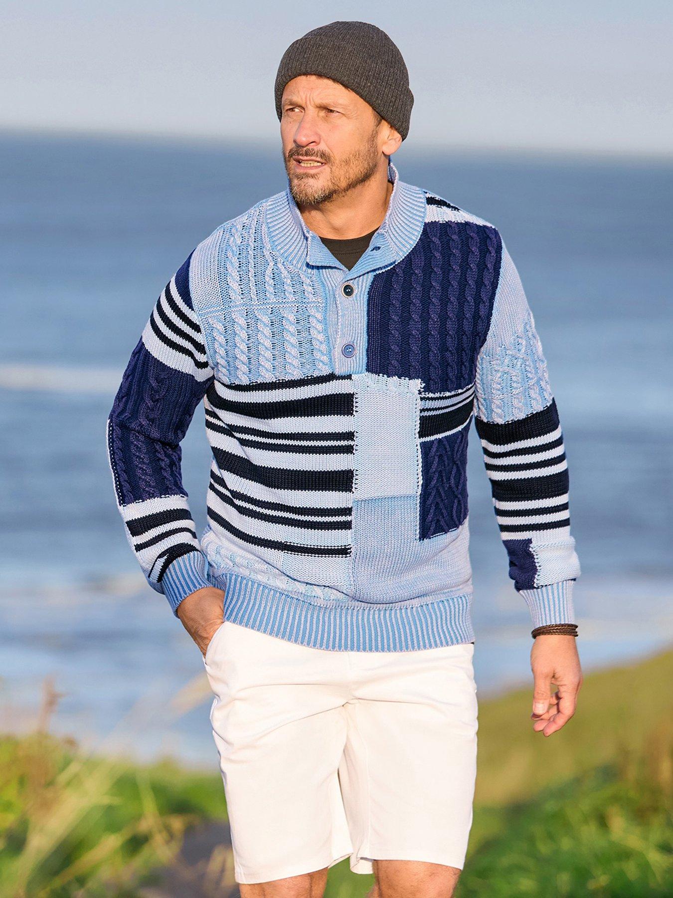 Image 5 of 7 of Joe Browns Patched To Perfection Knitted Funnel Neck Knitted Jumper