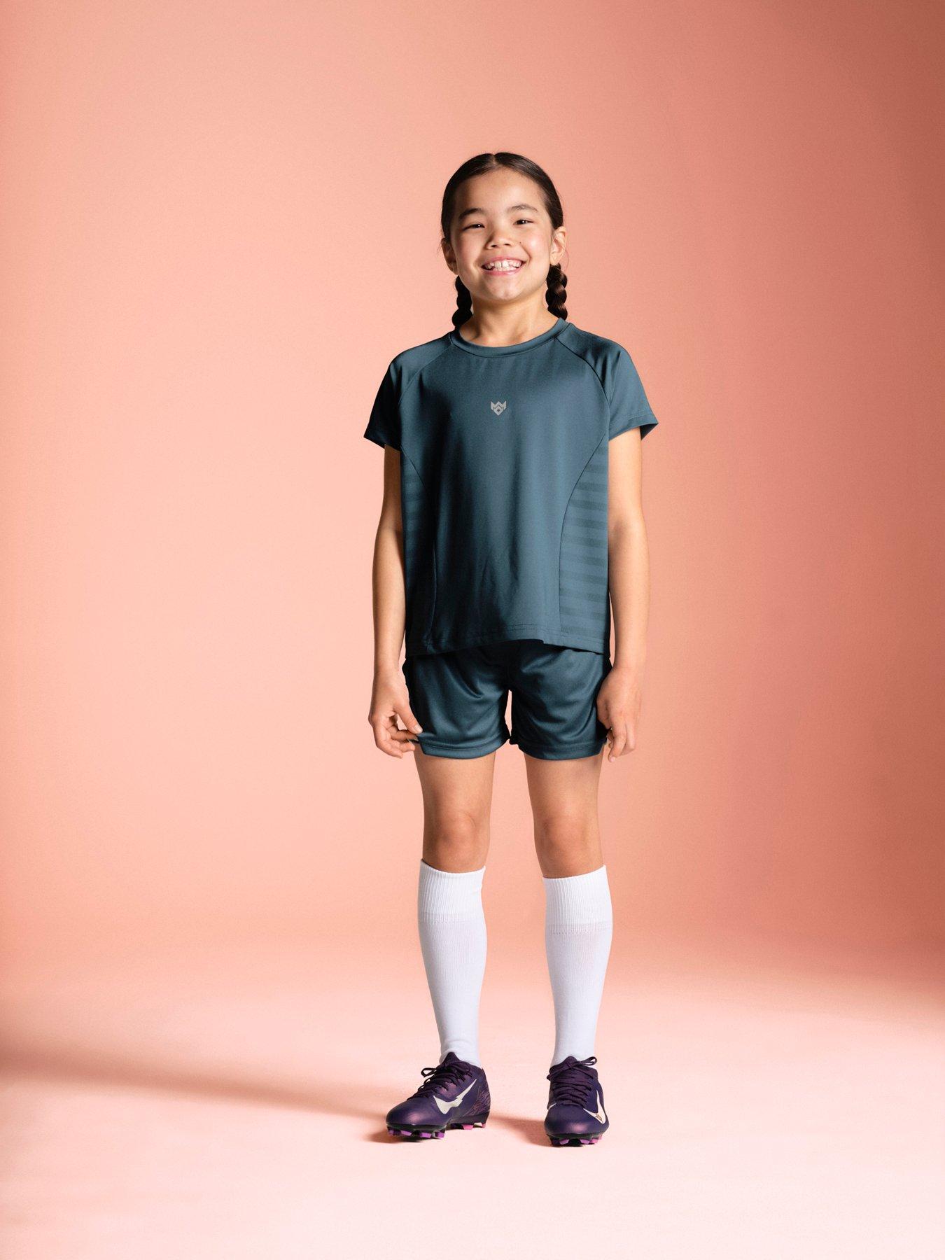 Image 1 of 5 of Miss Kick Girls Football Maeve T-Shirt - Blue