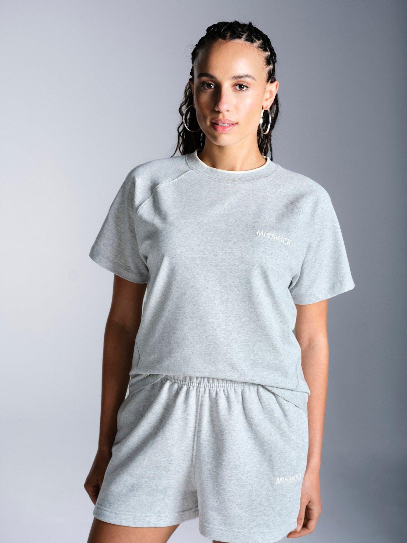 Image 1 of 6 of Miss Kick Womens Football Arbitro T-Shirt - Grey