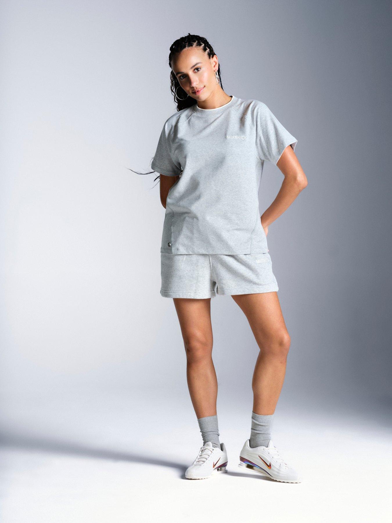 Image 3 of 6 of Miss Kick Womens Football Arbitro T-Shirt - Grey