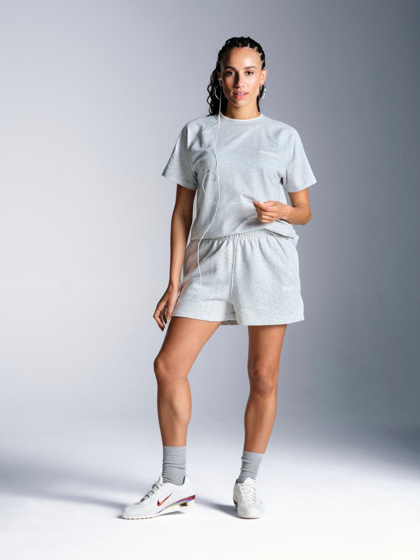 Image 4 of 6 of Miss Kick Womens Football Arbitro T-Shirt - Grey