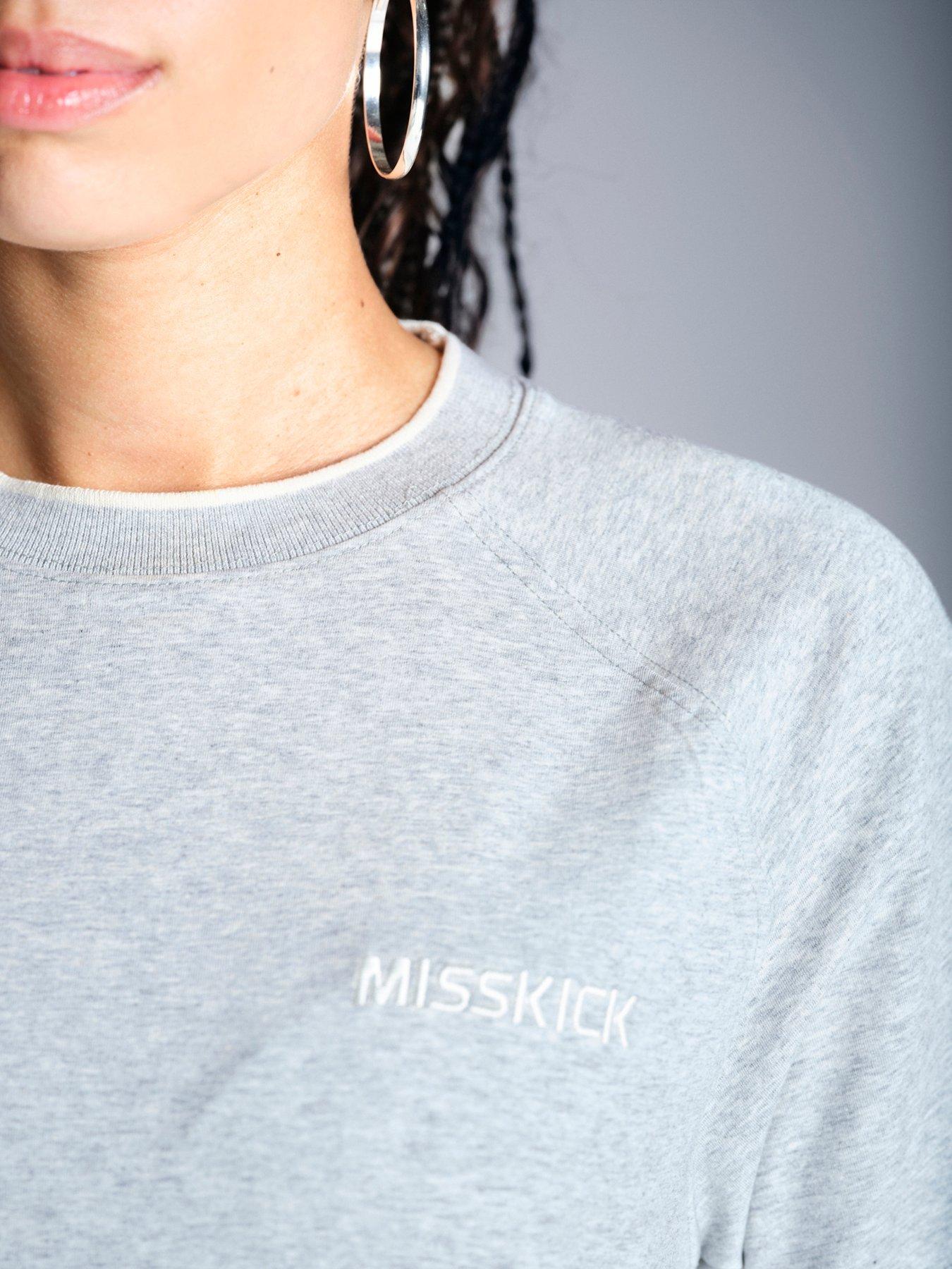 Image 6 of 6 of Miss Kick Womens Football Arbitro T-Shirt - Grey