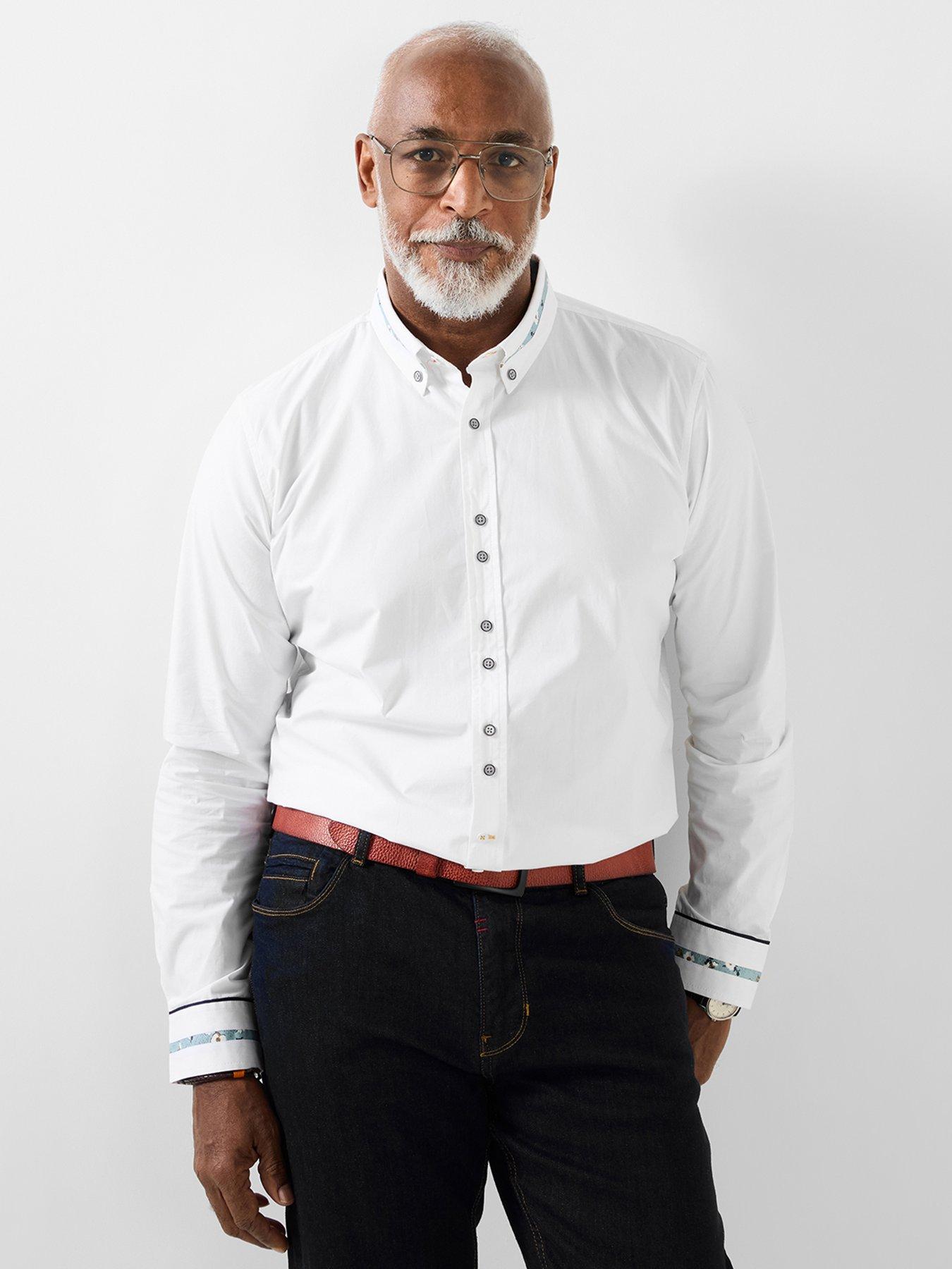 Joe Browns Cool Collar Smart Long Sleeve Shirt