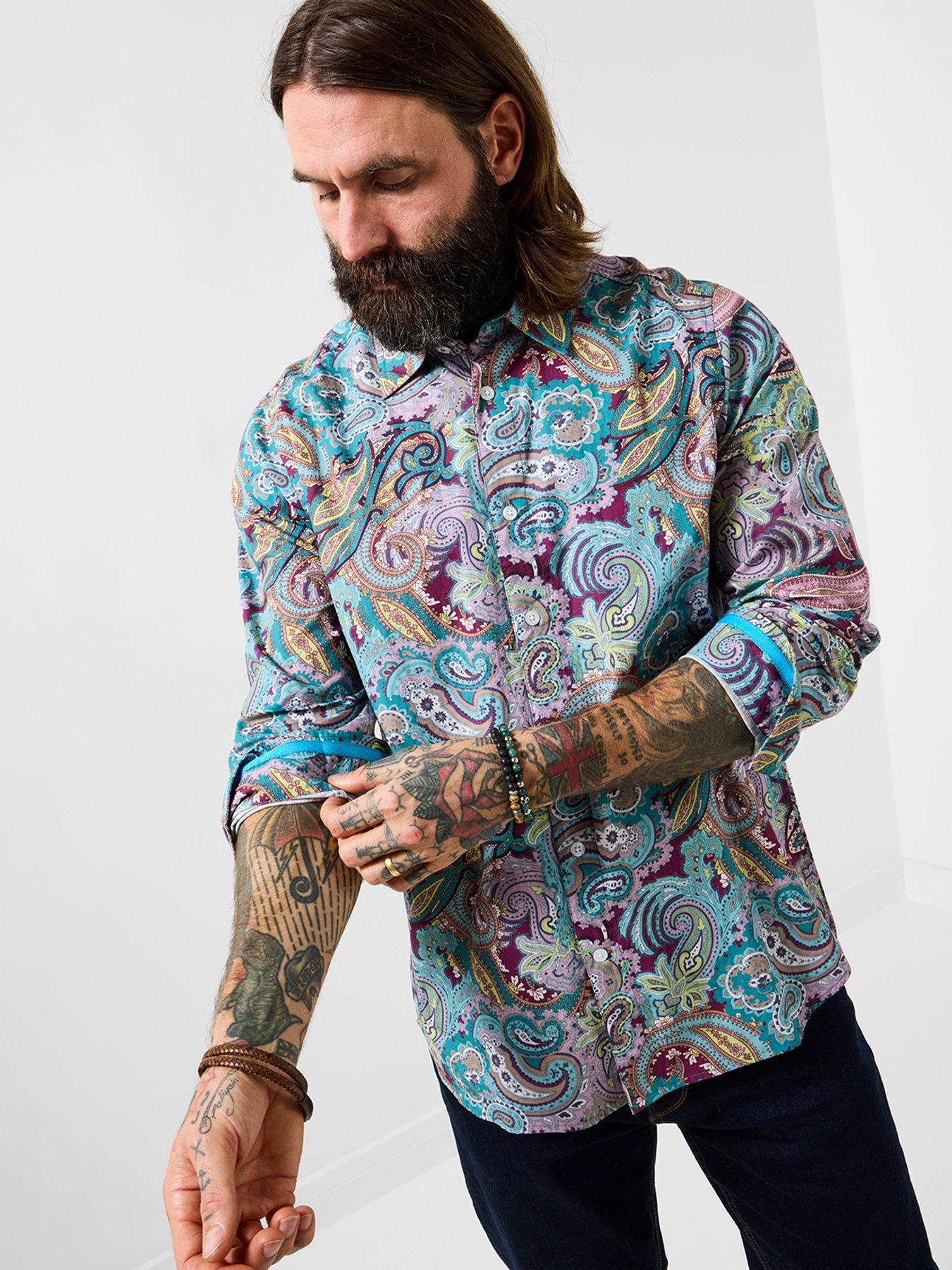 Image 3 of 6 of Joe Browns Brilliant Bold Paisley Long Sleeve Shirt
