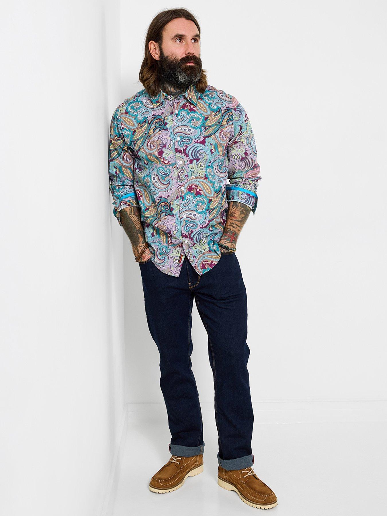 Image 4 of 6 of Joe Browns Brilliant Bold Paisley Long Sleeve Shirt
