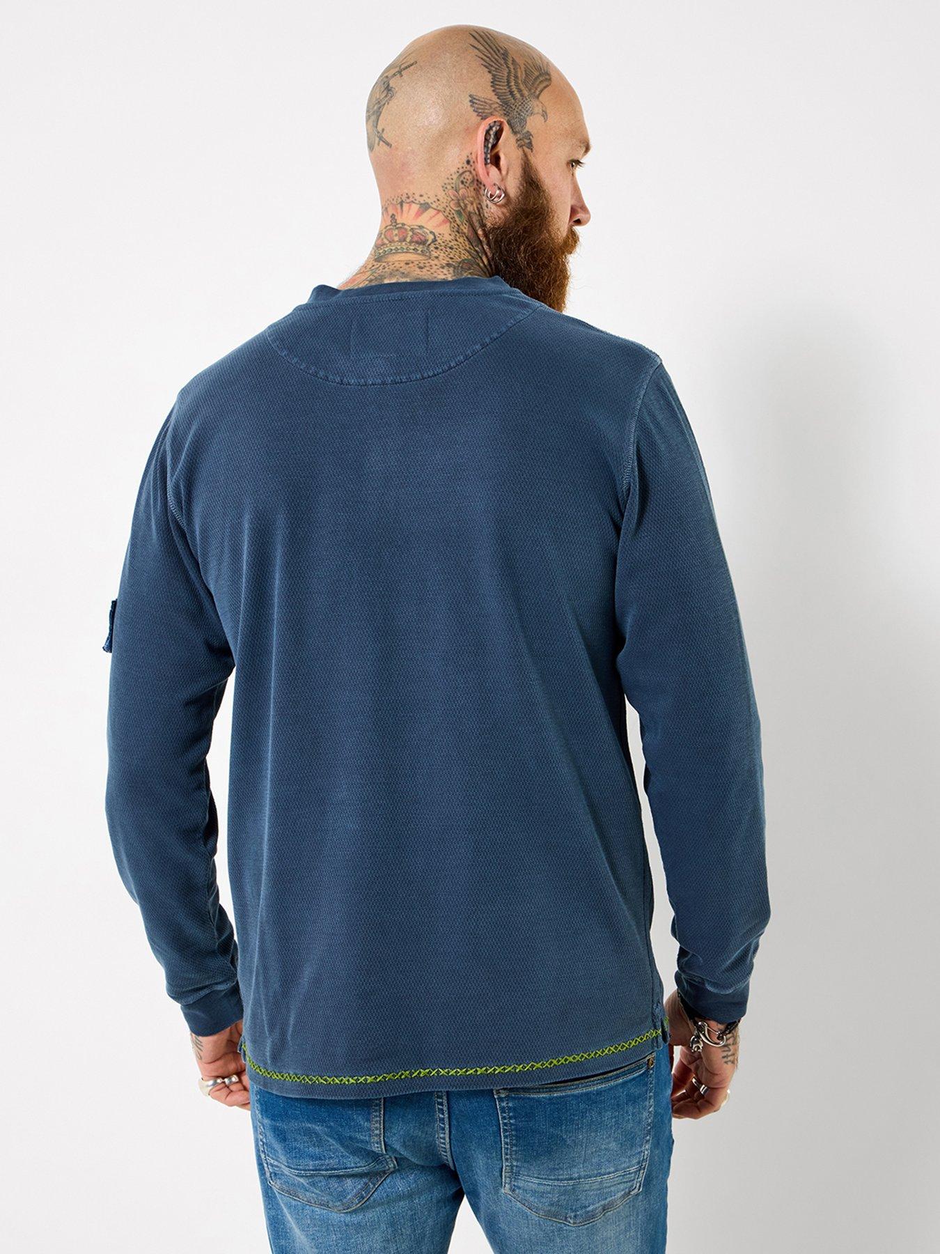 Image 2 of 7 of Joe Browns Wonderful Waffle Customised Long Sleeve Henley T-shirt