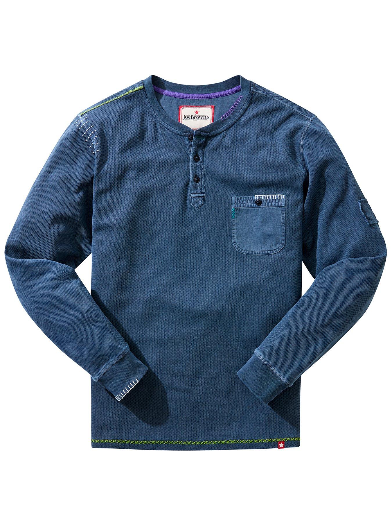Image 7 of 7 of Joe Browns Wonderful Waffle Customised Long Sleeve Henley T-shirt