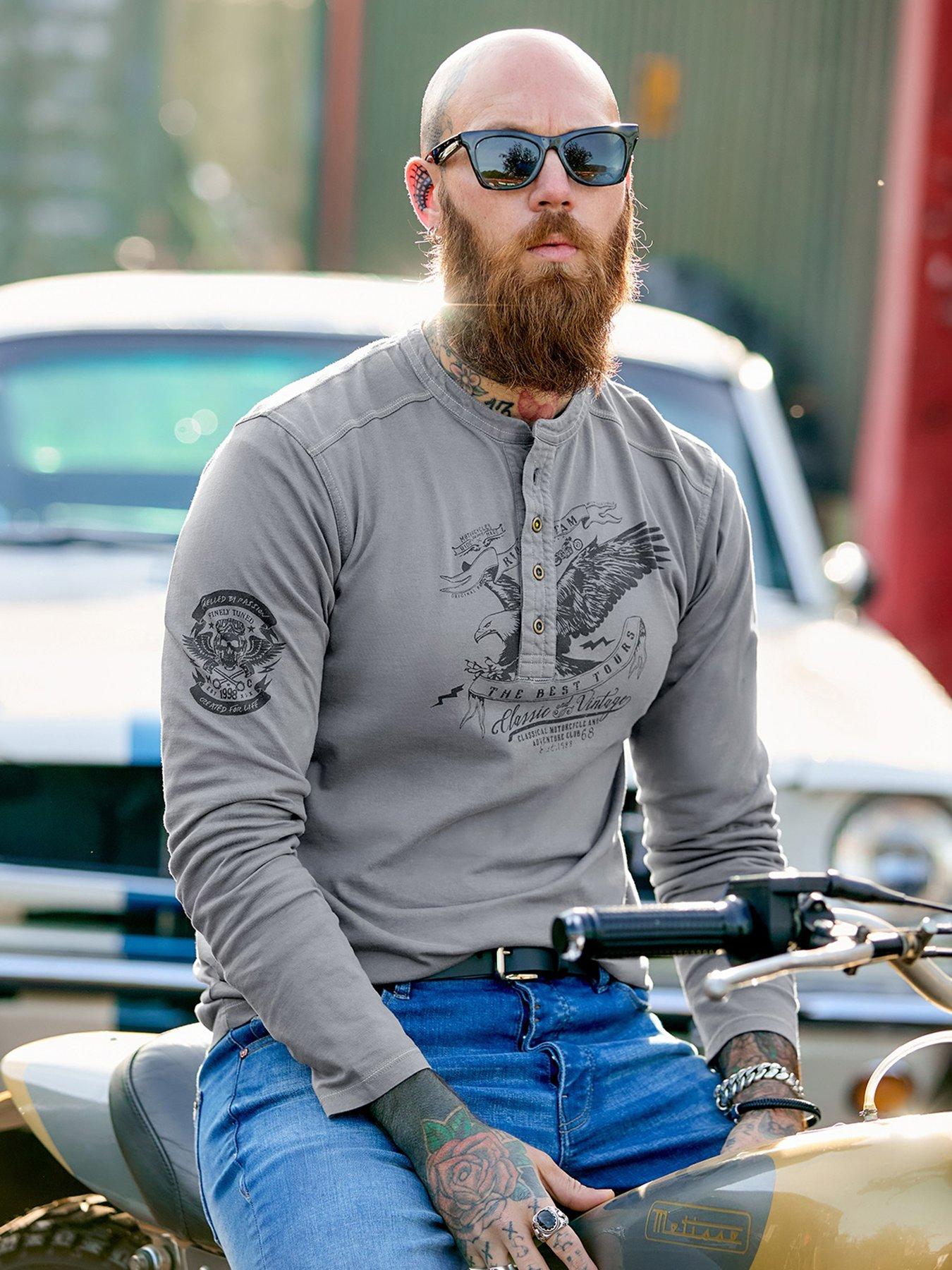 Image 6 of 7 of Joe Browns Eagle Eyed Long Sleeve Henley T-shirt