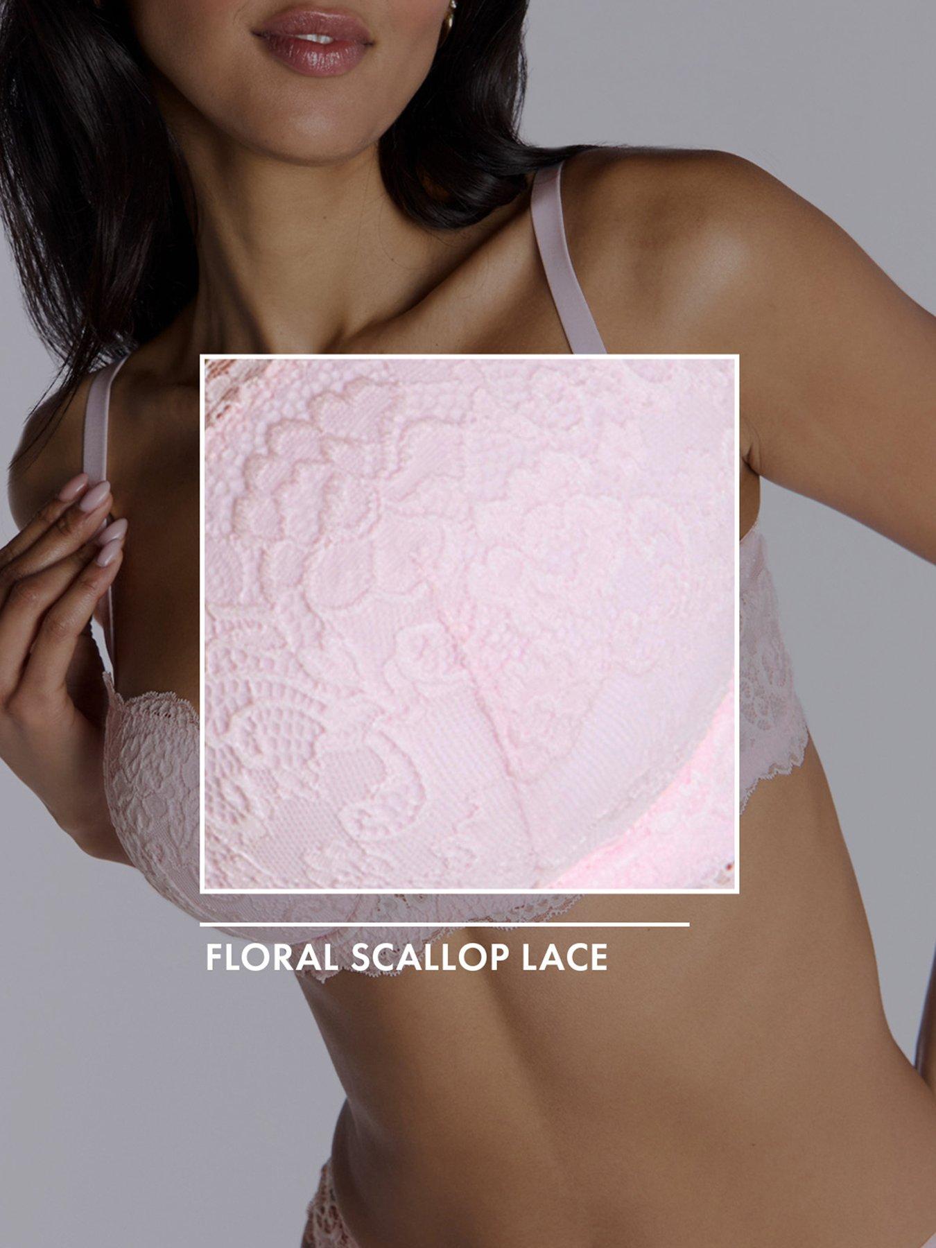 Image 6 of 6 of Boux Avenue Emma Balconette Bra - Blush Pink
