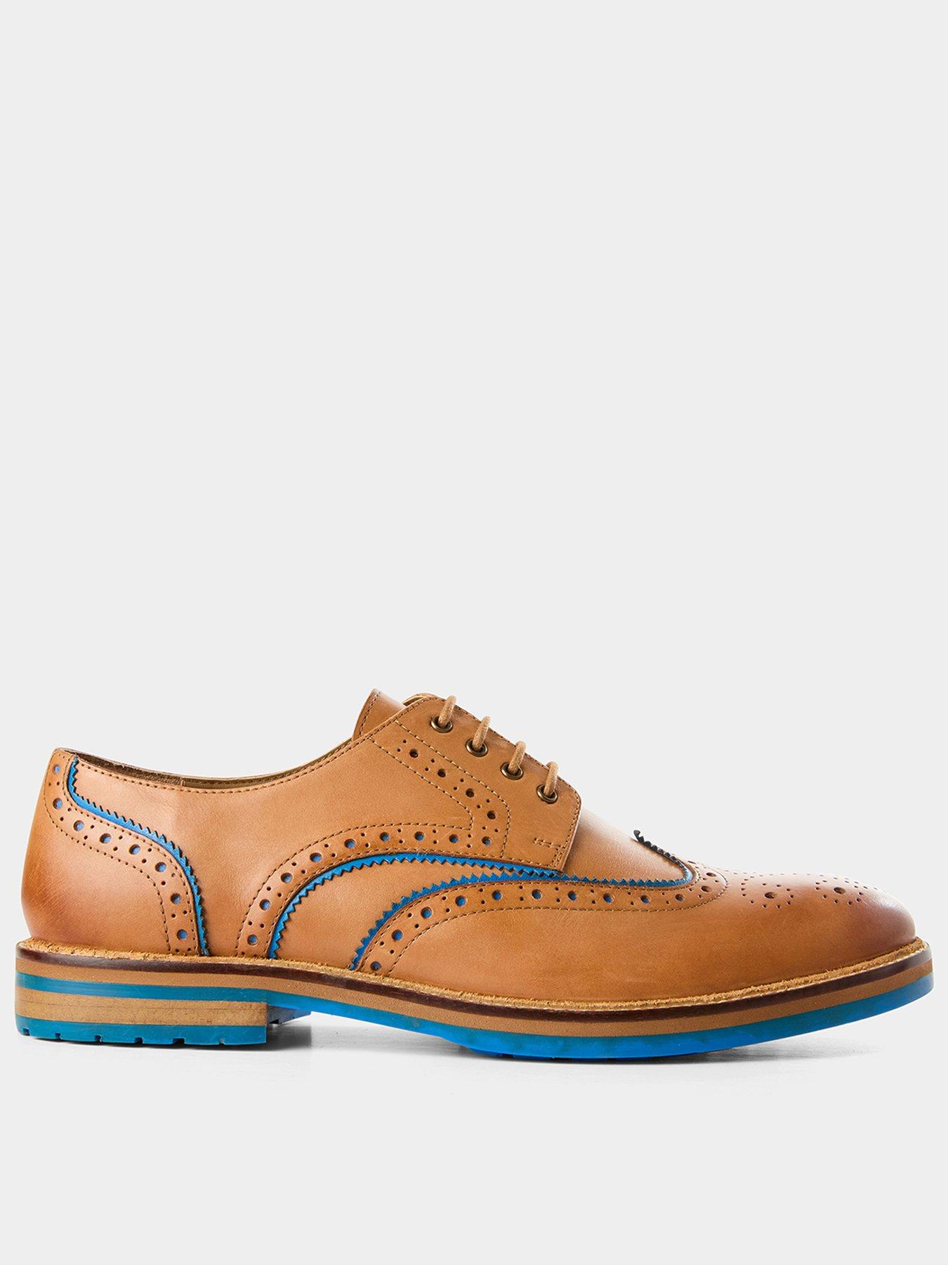 Joe Browns Blues Bar Leather Brogue Shoes, Brown, Size 9, Men