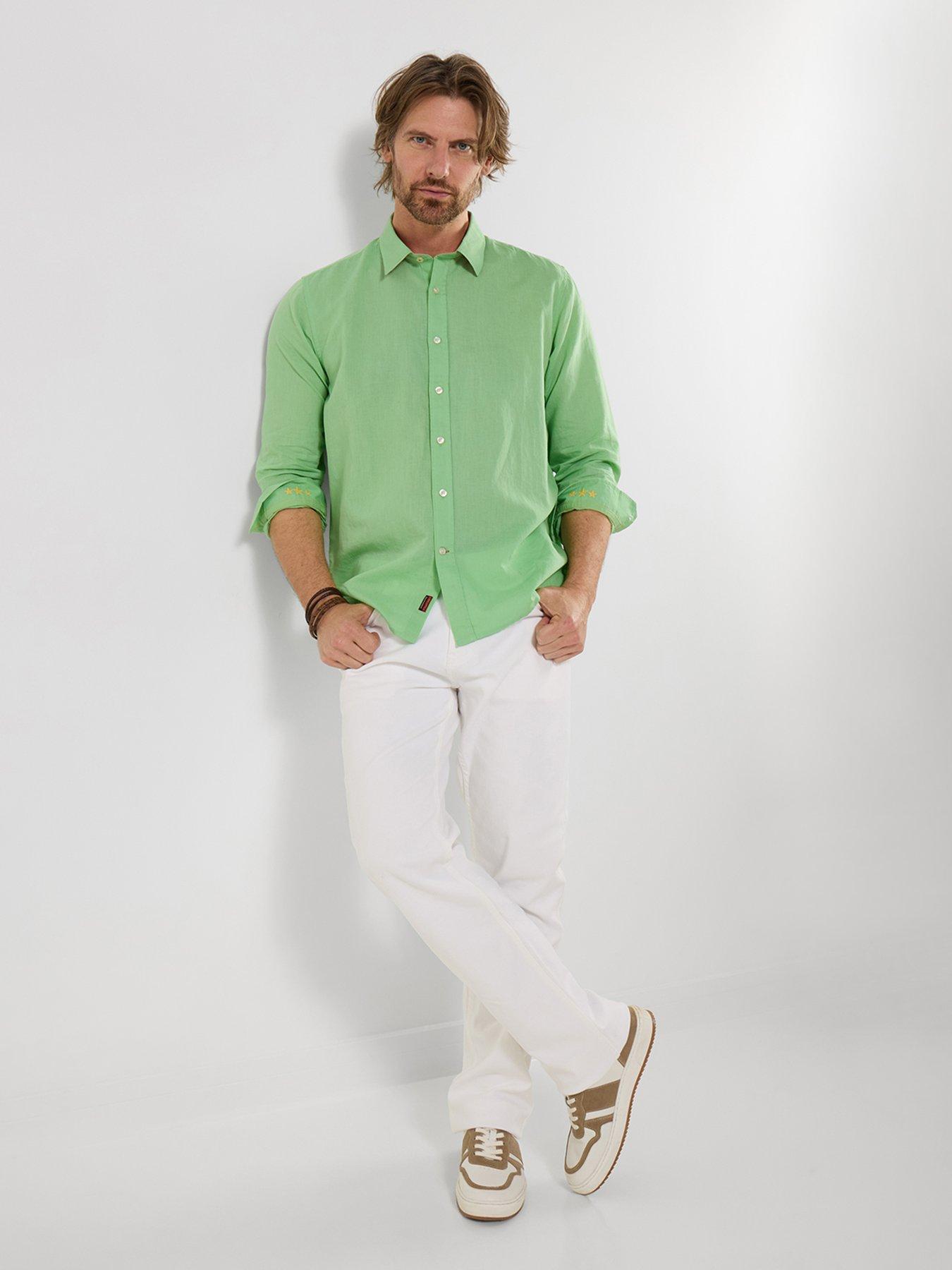 Image 3 of 5 of Joe Browns Superb Summer Linen Blend Short Sleeve Shirt
