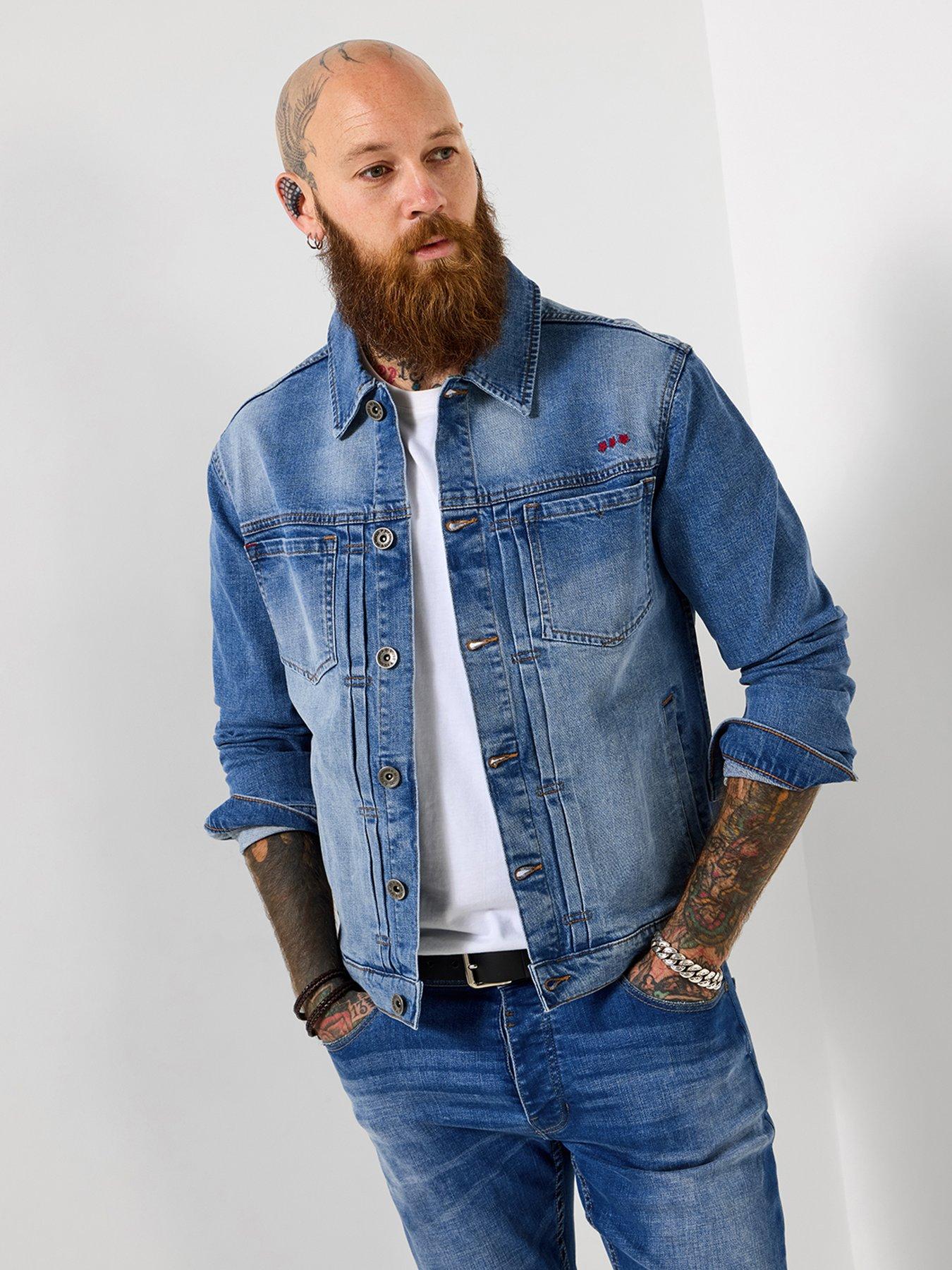 Joe Browns Distinguished Denim Jacket, Blue, Size Xl, Men