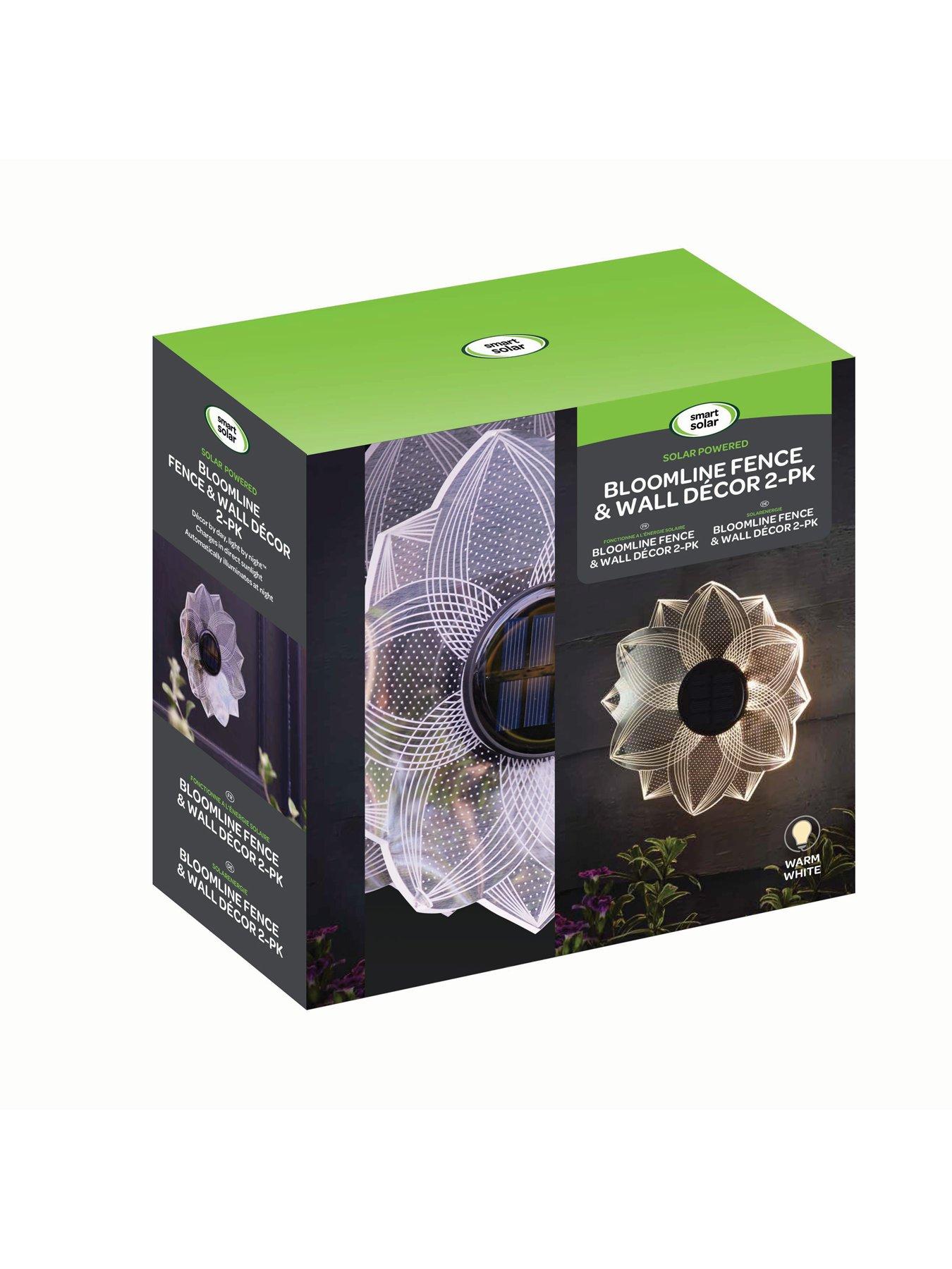 Image 4 of 4 of Smart Solar Solar flower wall light with warm white LEDs. set 2.