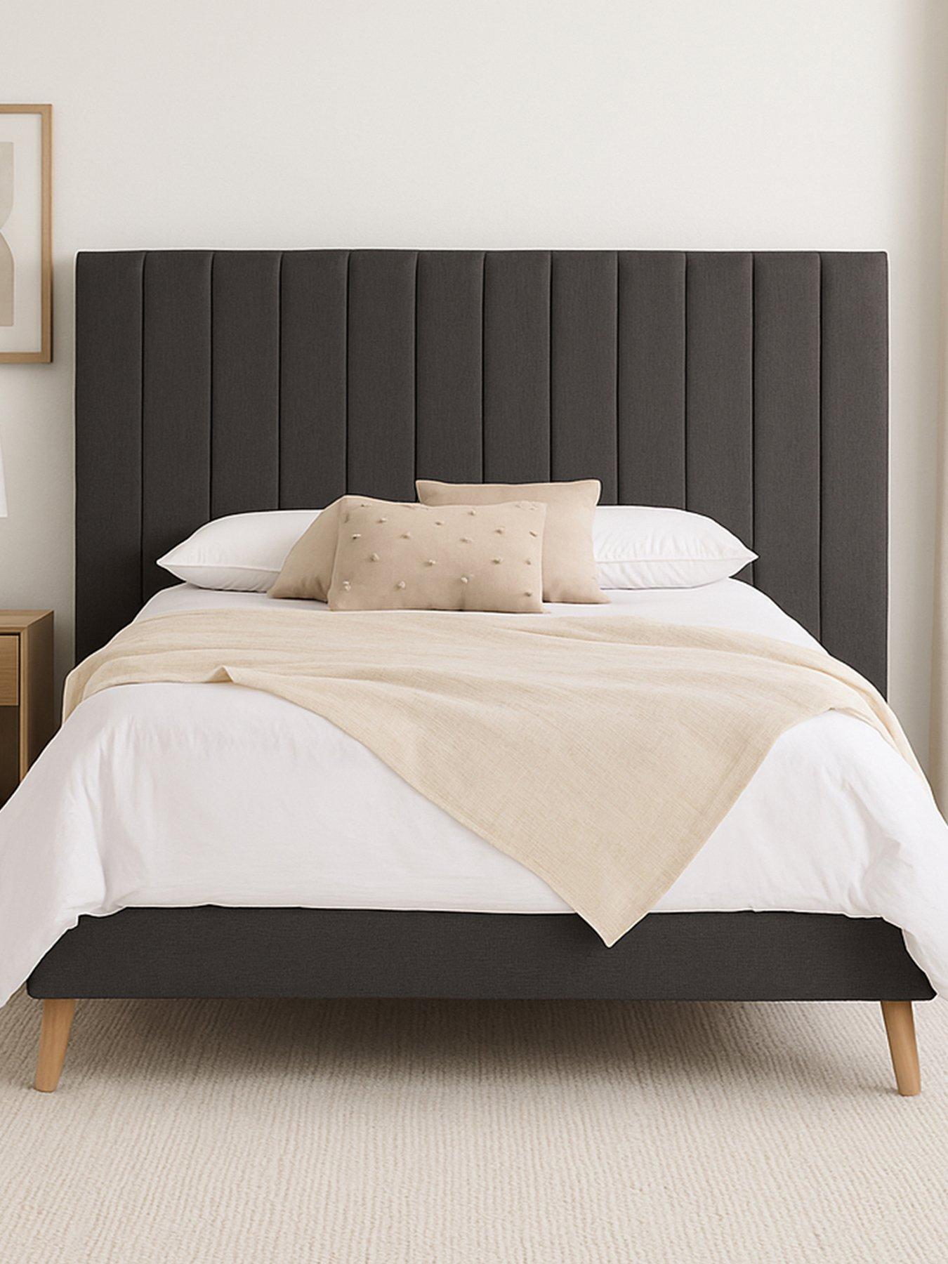 Aspire Solara Twill Bed- Charcoal