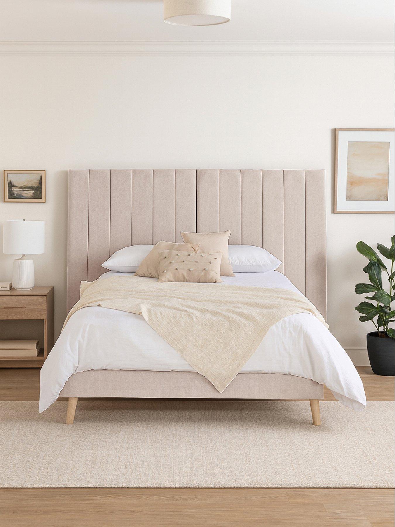 Aspire Solara Linen Bed- Off White