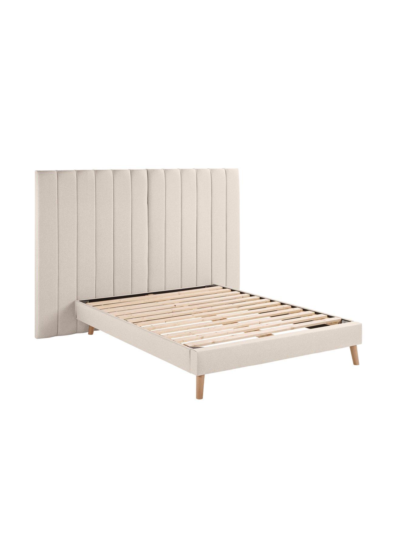 Image 5 of 5 of Aspire Solara Linen Bed- Off White&nbsp;