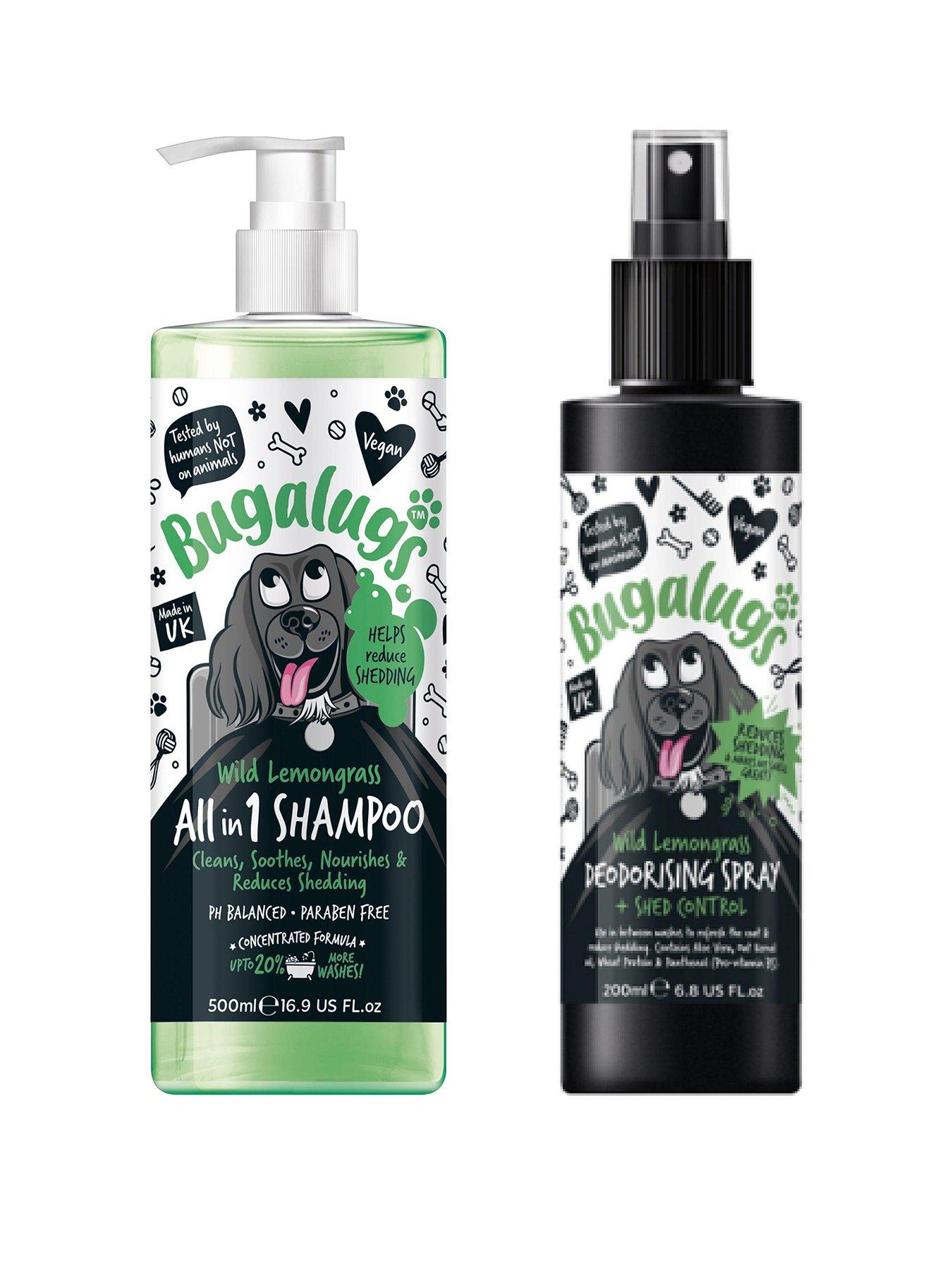 Bugalugs All In One Shed Control Shampoo 500ml/Shed Control Deodorising Spray 200ml