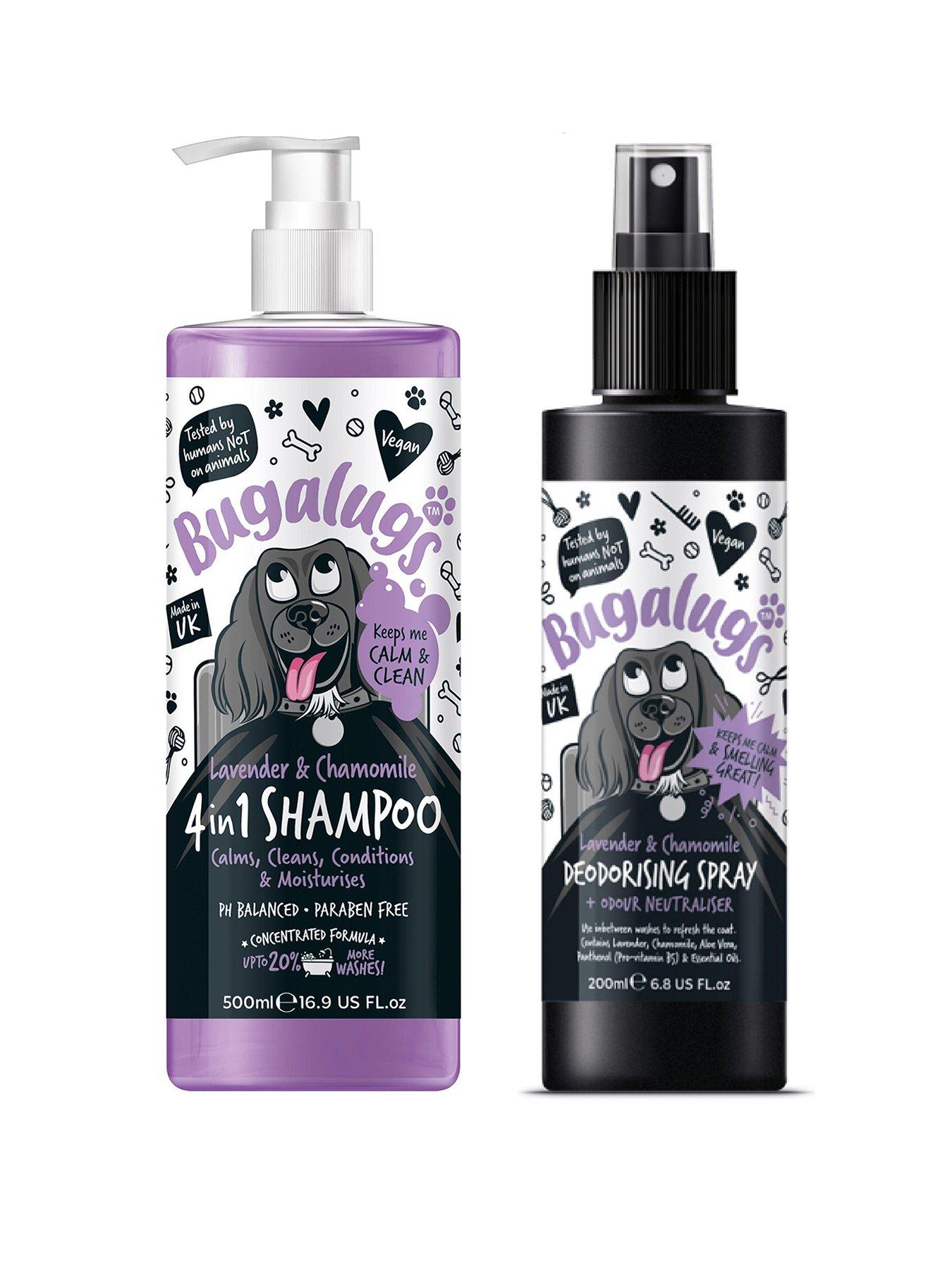 Bugalugs 4 In 1 Lavender & Chamomile Shampoo 500ml/Lavender & Chamomile Deodorising Spray 200ml
