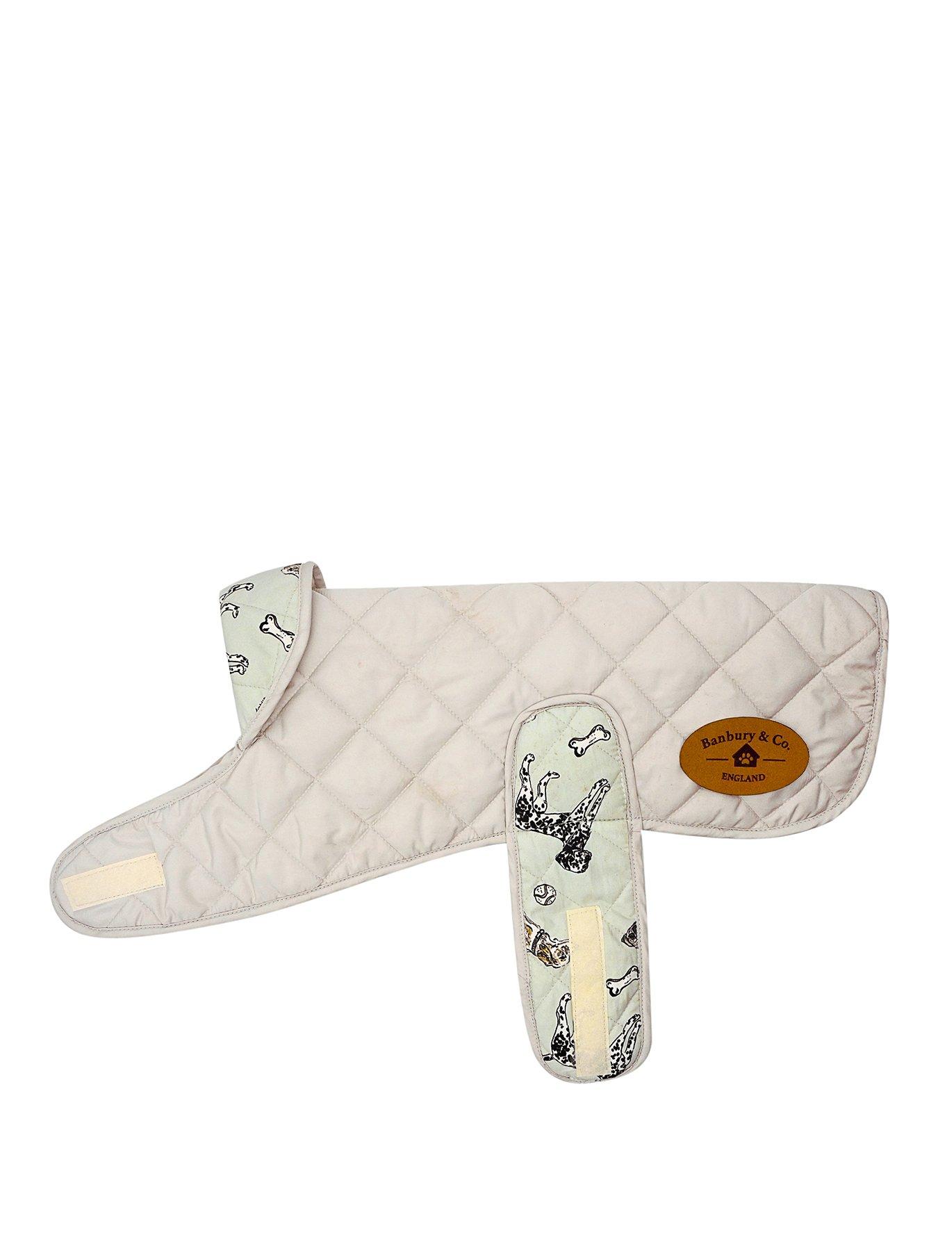 Banbury & Co Banbury & Co Grey & Print Quilted Dog Coat Large