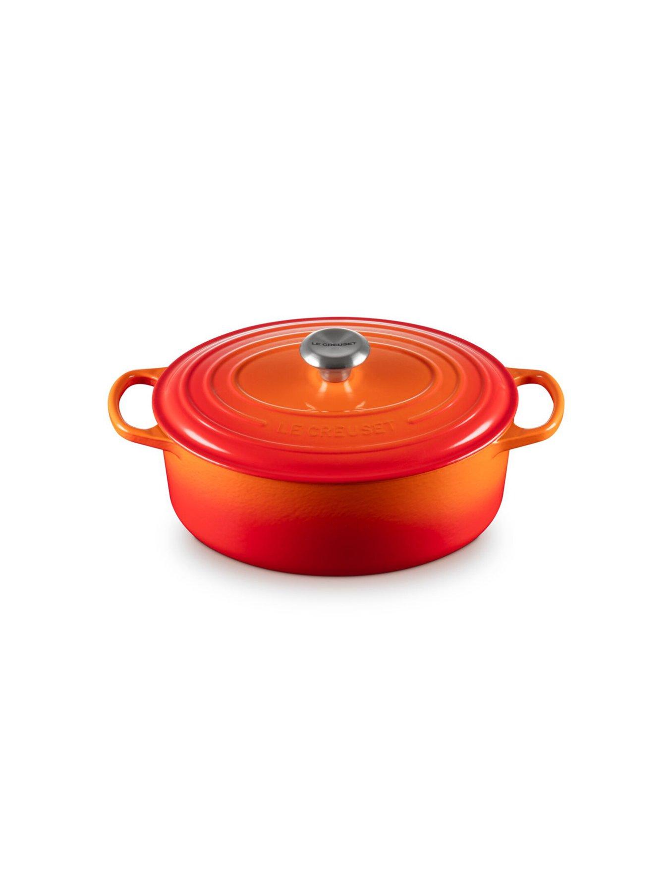Image 3 of 7 of Le Creuset Signature Cast Iron Oval Casserole 29cm Volcanic