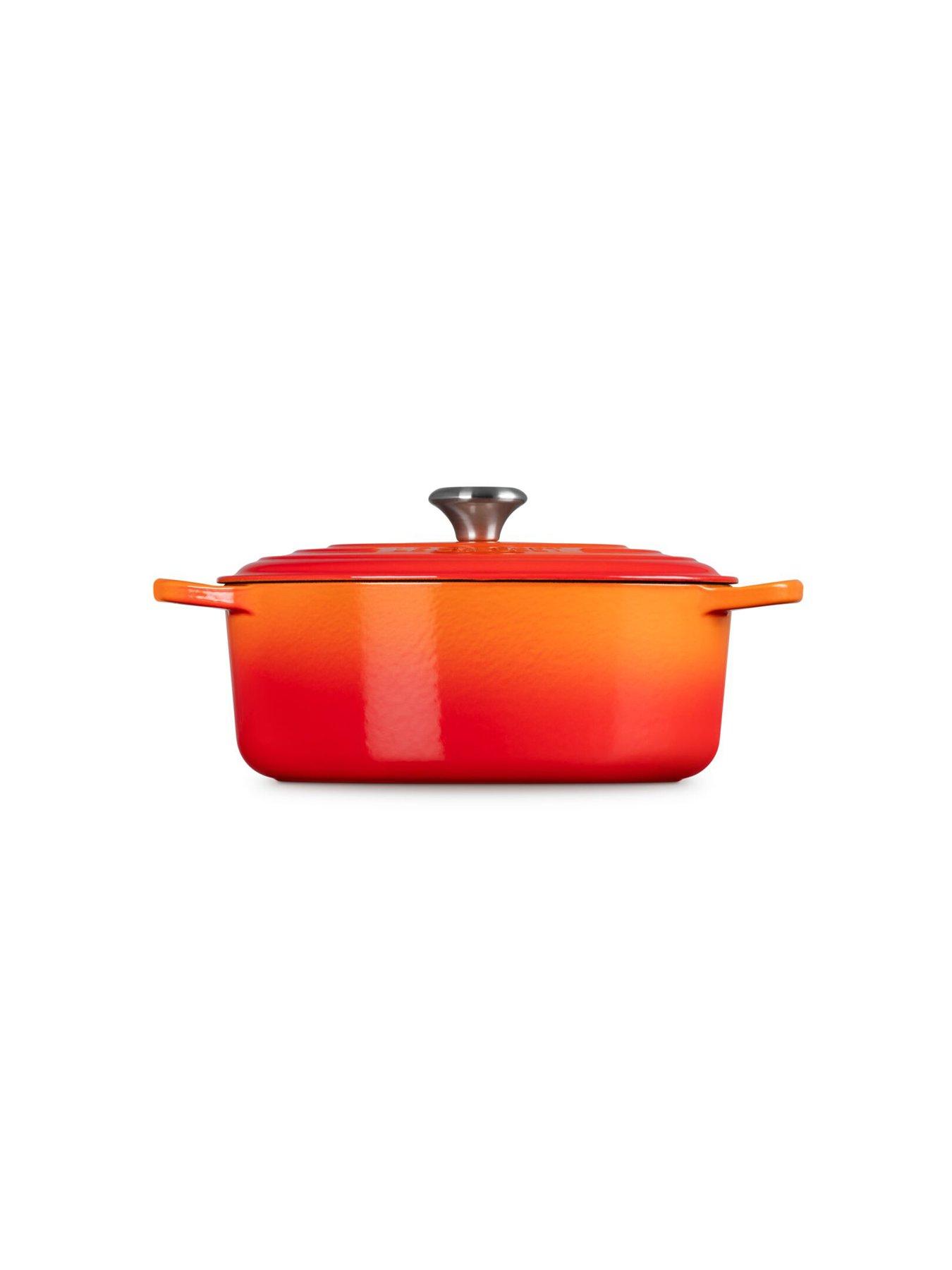 Image 4 of 7 of Le Creuset Signature Cast Iron Oval Casserole 29cm Volcanic